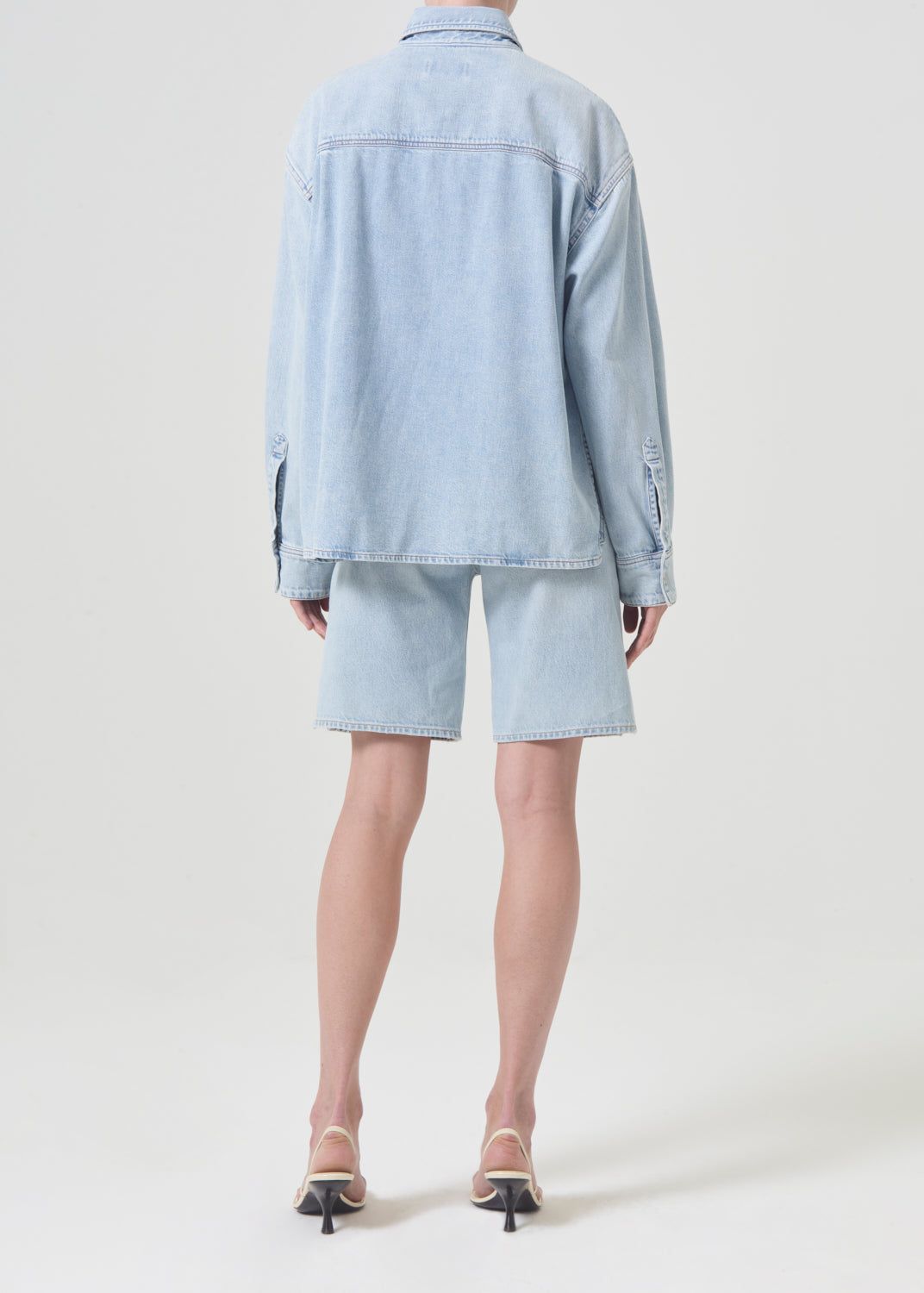 Denim Agolde Gwen Slice Shirt Femme Tension | ANGEM-4820