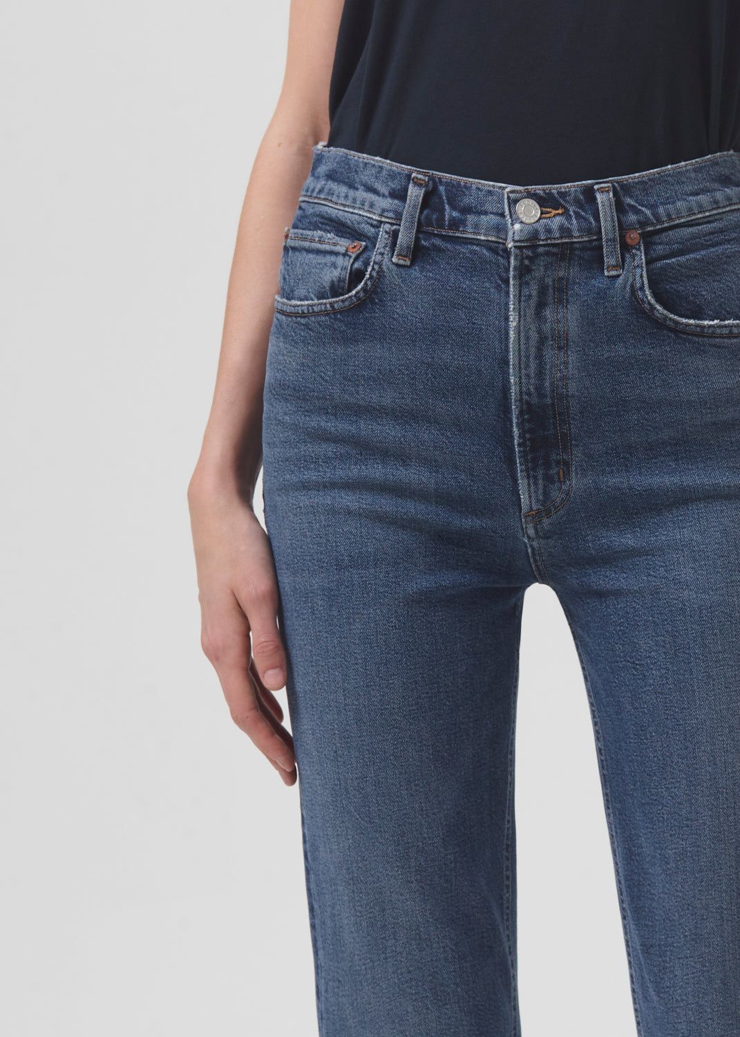 Denim Agolde High Rise Stovepipe Stretch Femme Captivate | GUZJO-6074