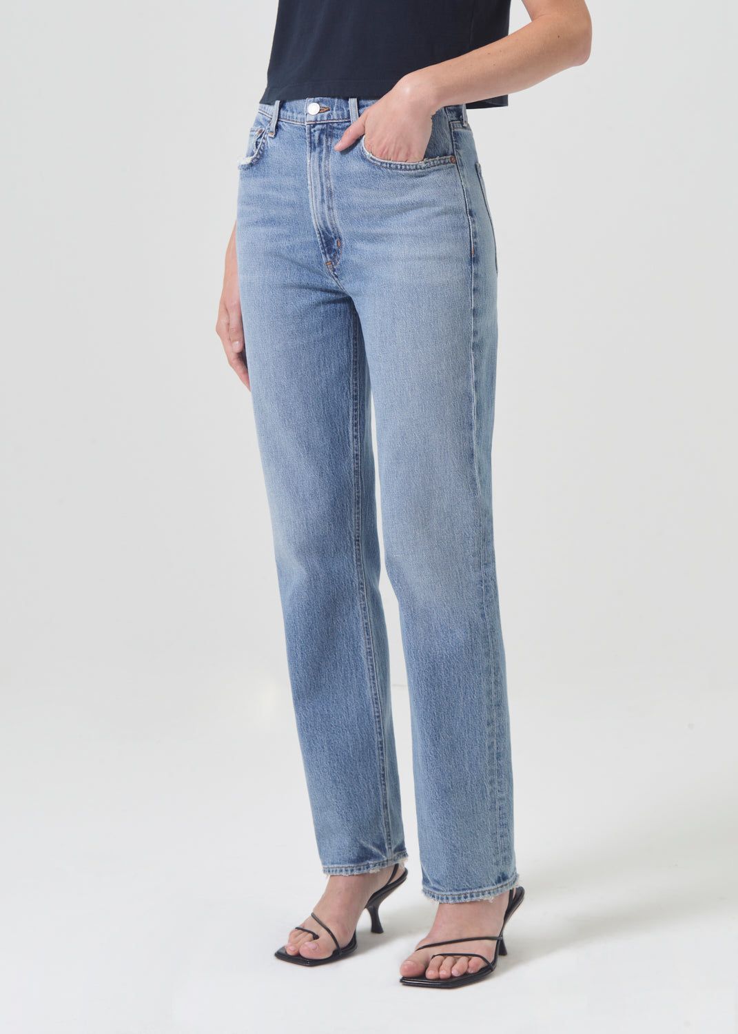 Denim Agolde High Rise Stovepipe Stretch Femme Quiver | QKVOA-2731