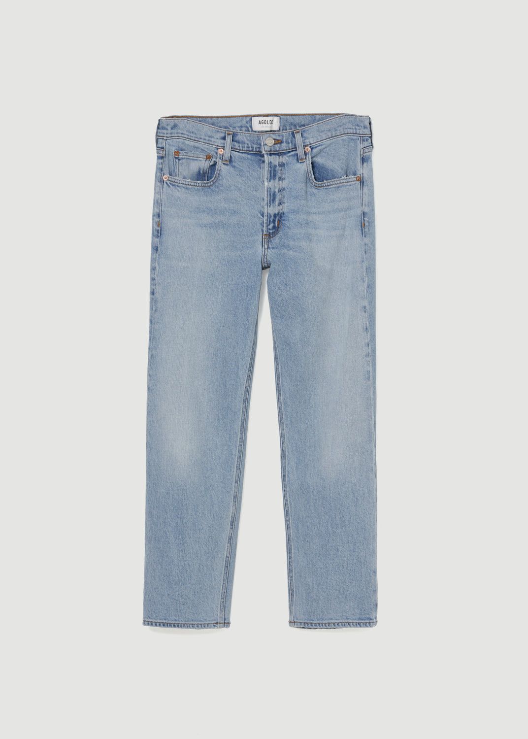 Denim Agolde Kye Mid Rise Straight Crop STRETCH Femme Diversion | HLPRG-9518