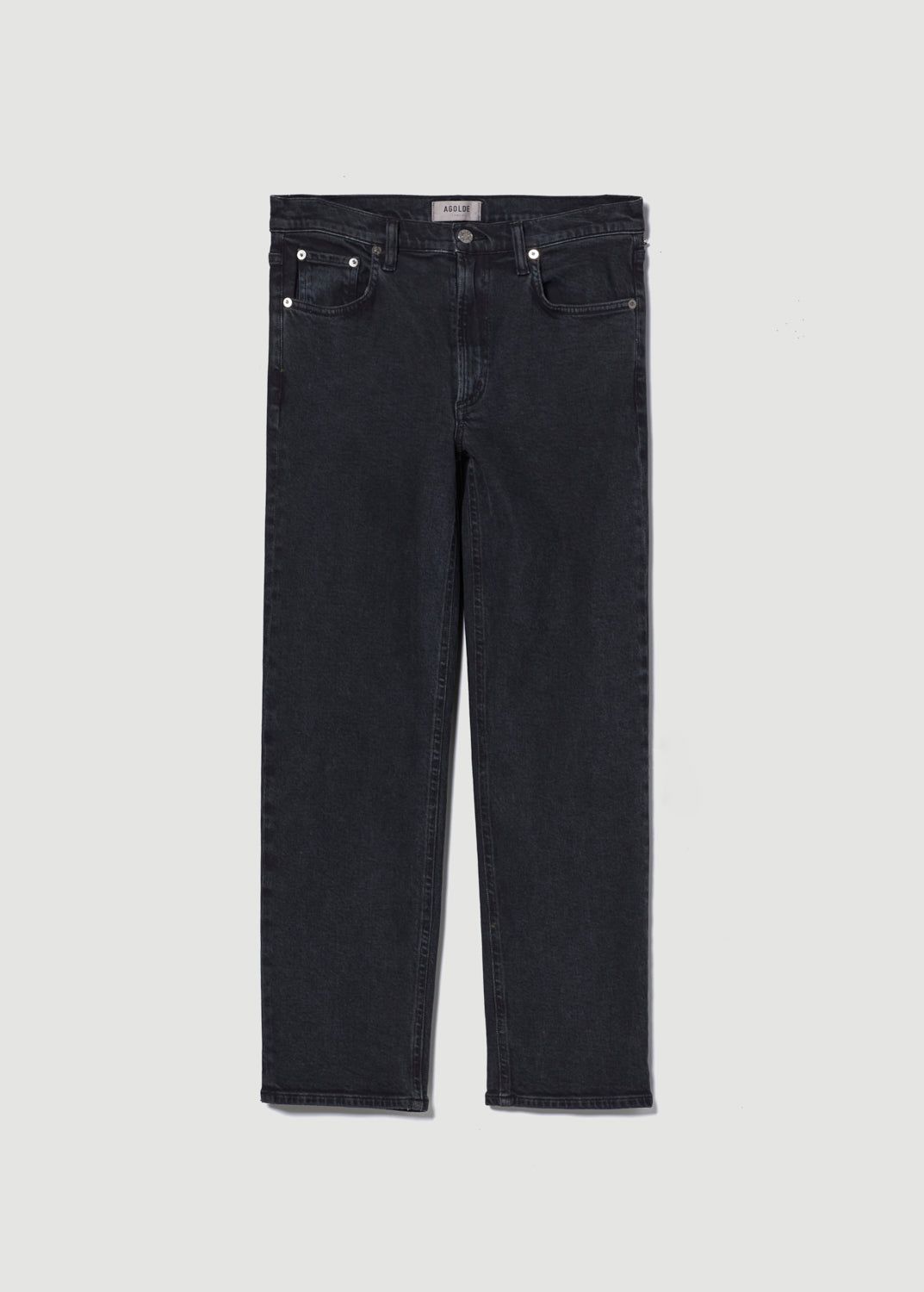 Denim Agolde Kye Mid Rise Straight Crop STRETCH Femme Pepper | YFEWJ-7021