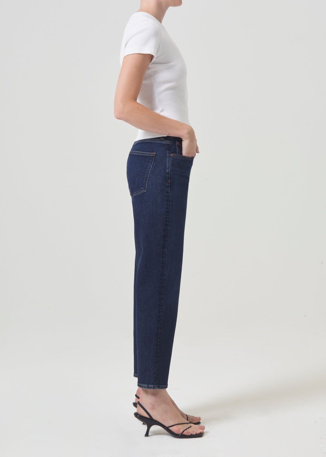 Denim Agolde Kye Mid Rise Straight Crop STRETCH Femme Song | FRJSK-0981