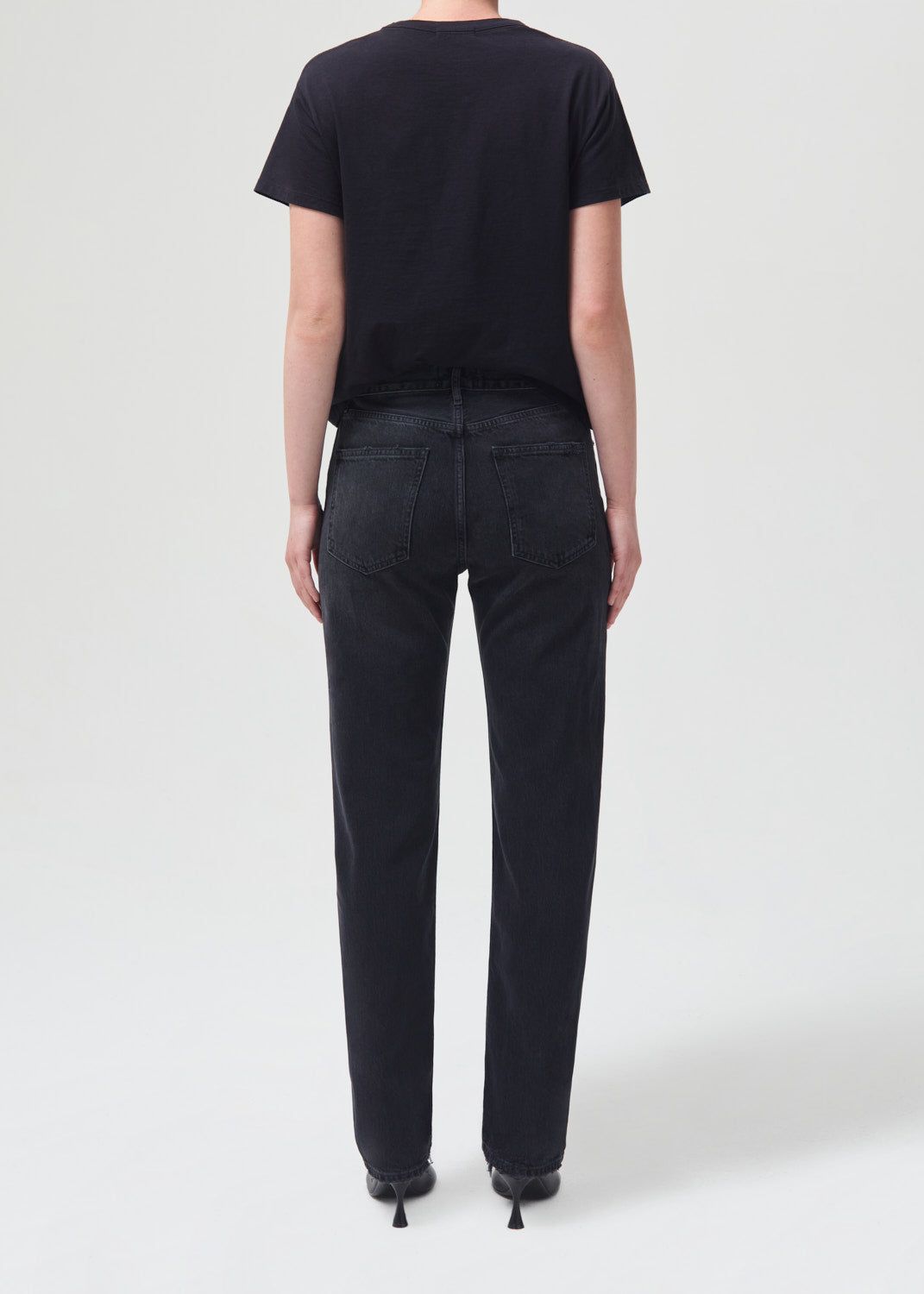 Denim Agolde Lana Mid Rise Straight Femme Conduct | RVSIE-1843