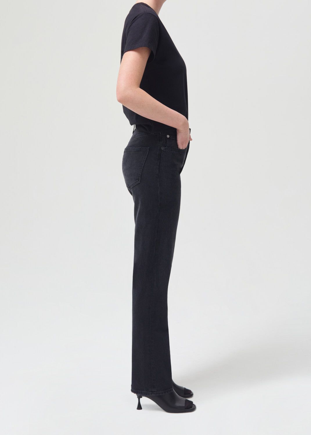 Denim Agolde Lana Mid Rise Straight Femme Conduct | RVSIE-1843