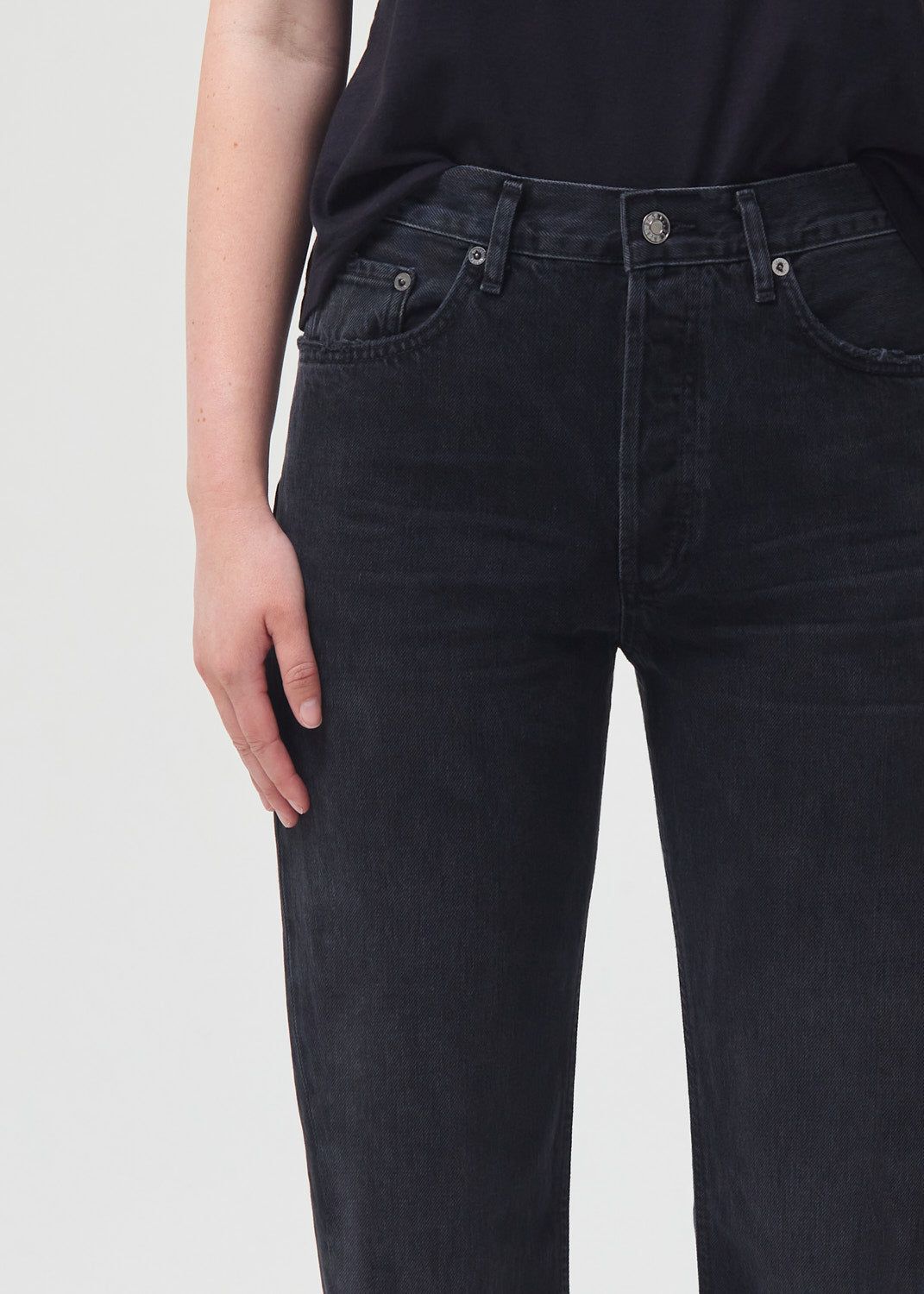Denim Agolde Lana Mid Rise Straight Femme Conduct | RVSIE-1843