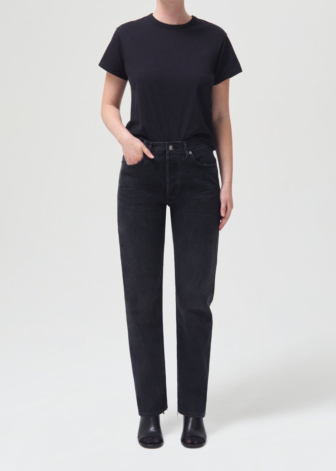 Denim Agolde Lana Mid Rise Straight Femme Conduct | RVSIE-1843