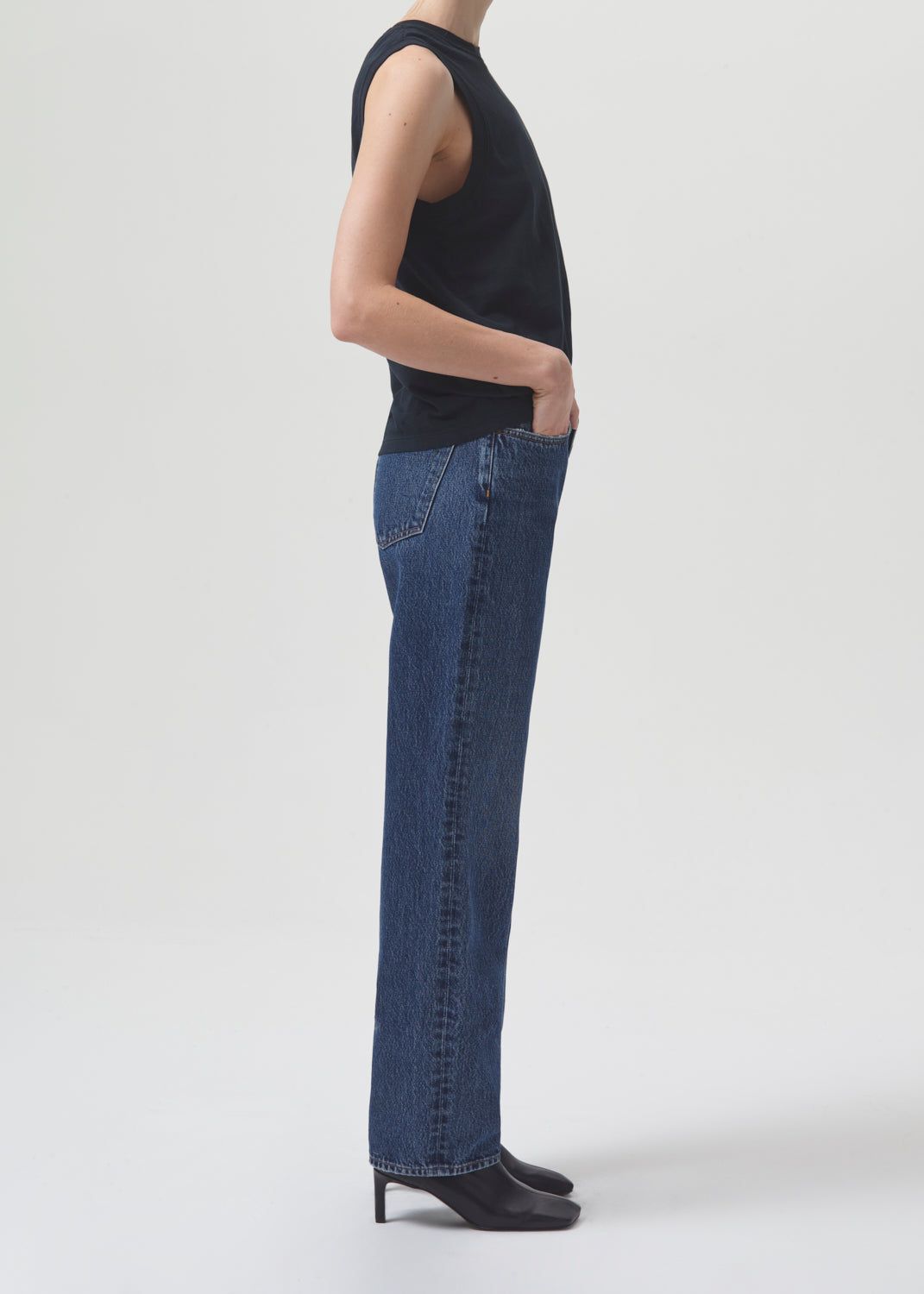 Denim Agolde Lana Mid Rise Straight Femme Sphere | WPZBQ-8241