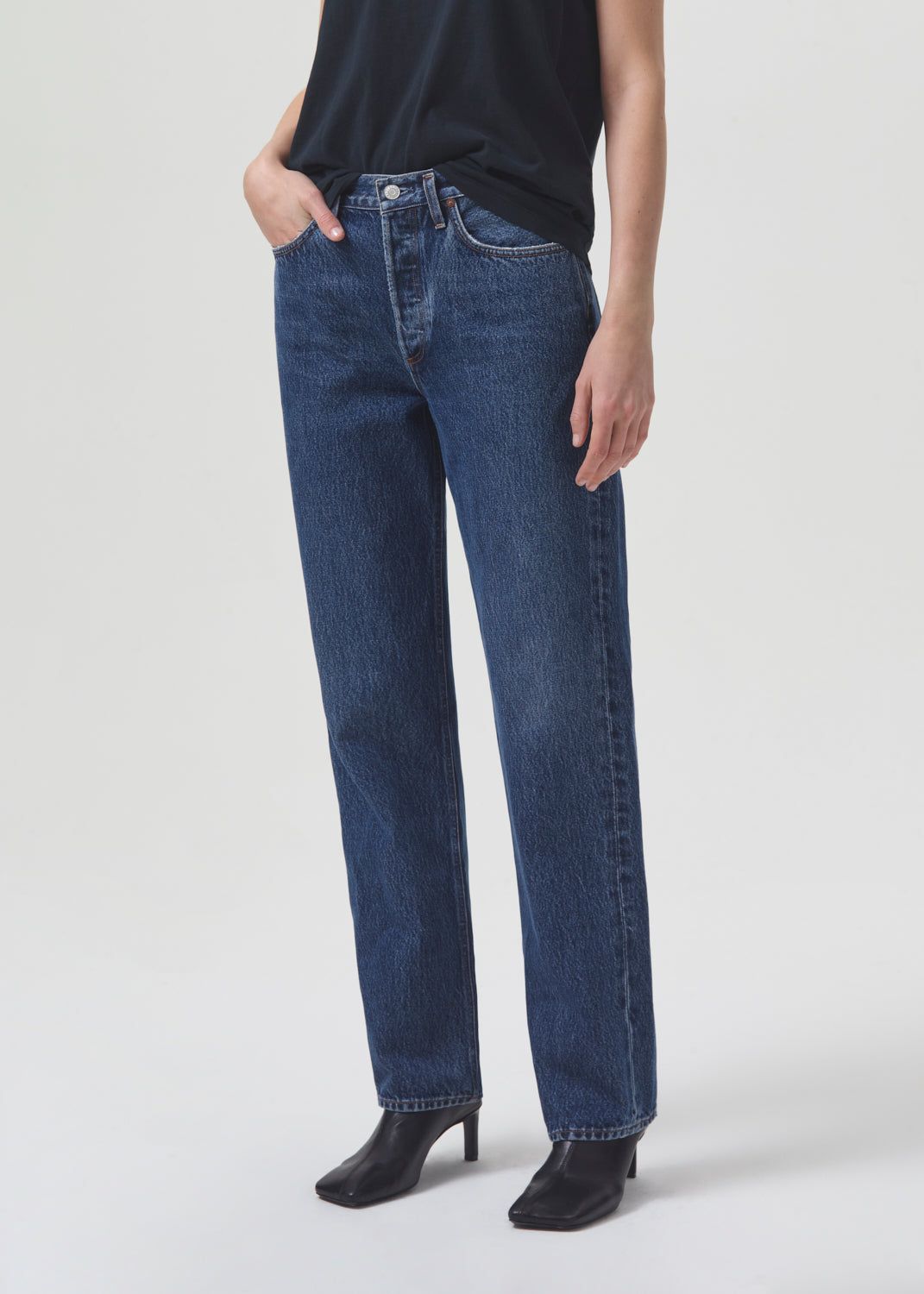 Denim Agolde Lana Mid Rise Straight Femme Sphere | WPZBQ-8241