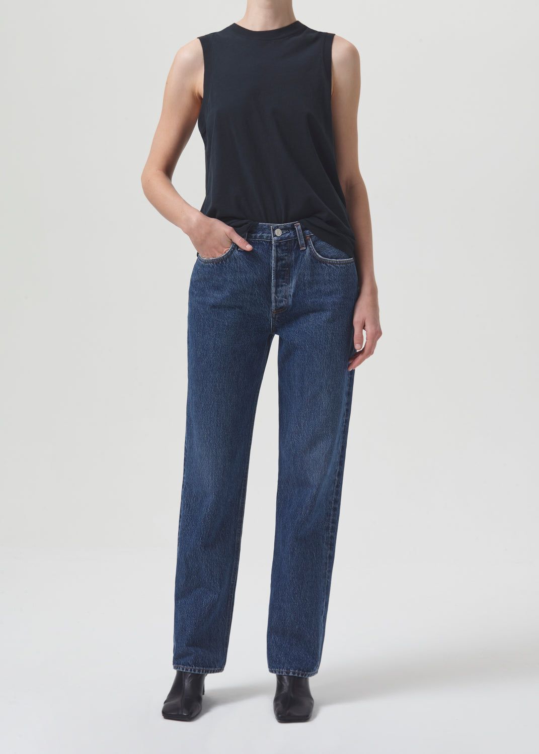 Denim Agolde Lana Mid Rise Straight Femme Sphere | WPZBQ-8241