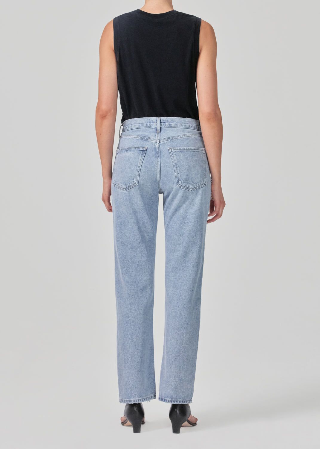 Denim Agolde Lana Mid Rise Straight Femme Riptide | CXMSB-0613