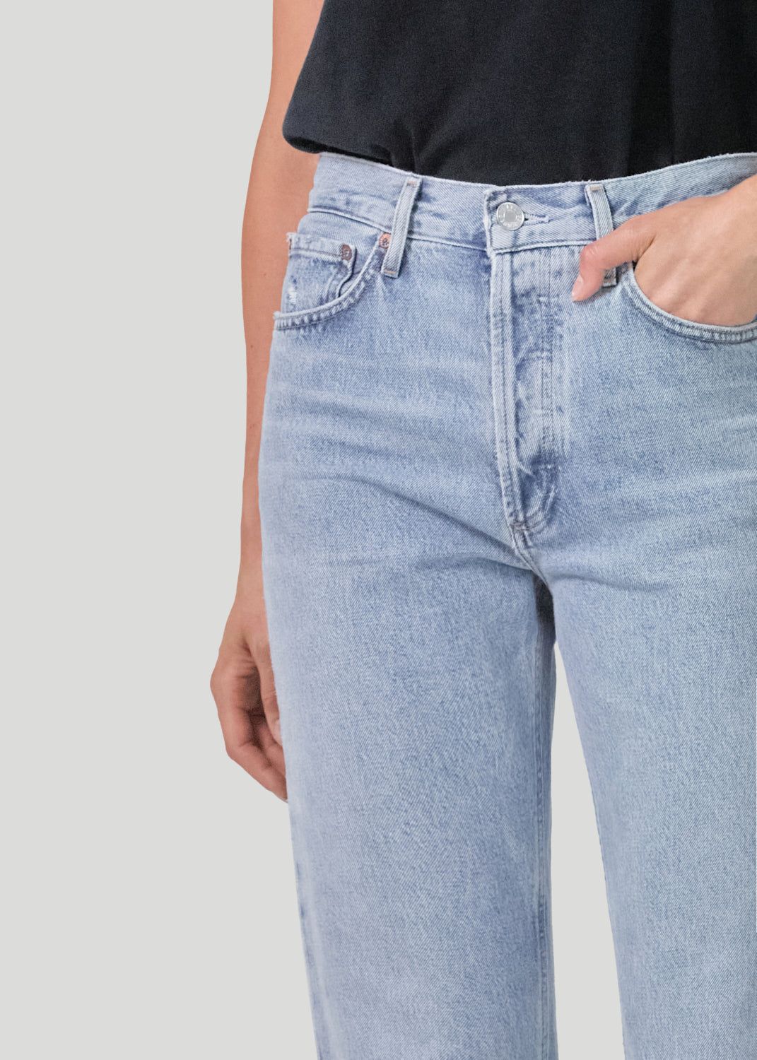Denim Agolde Lana Mid Rise Straight Femme Riptide | CXMSB-0613