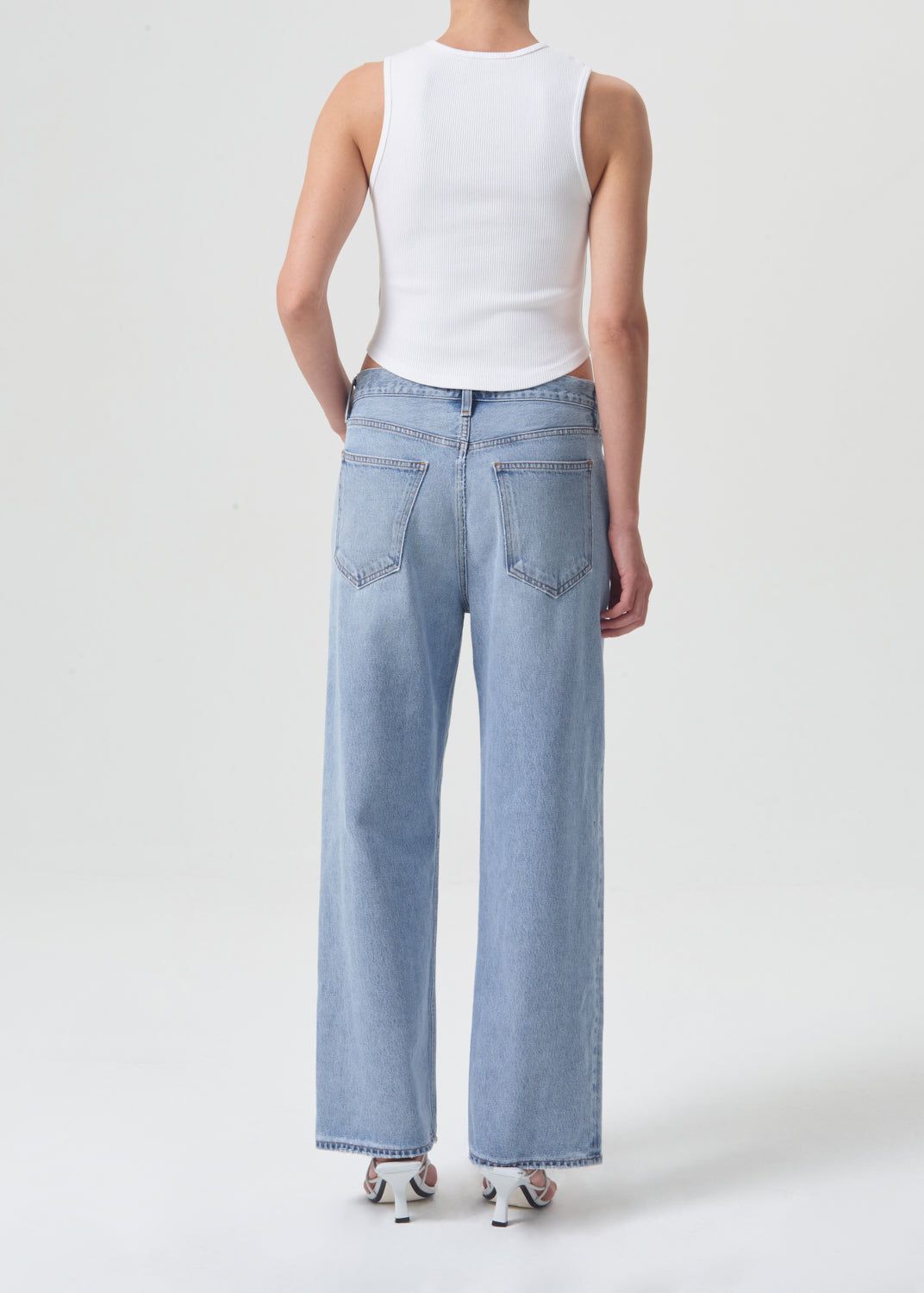 Denim Agolde Low Slung Baggy 28 Femme Void | OKXNJ-9257