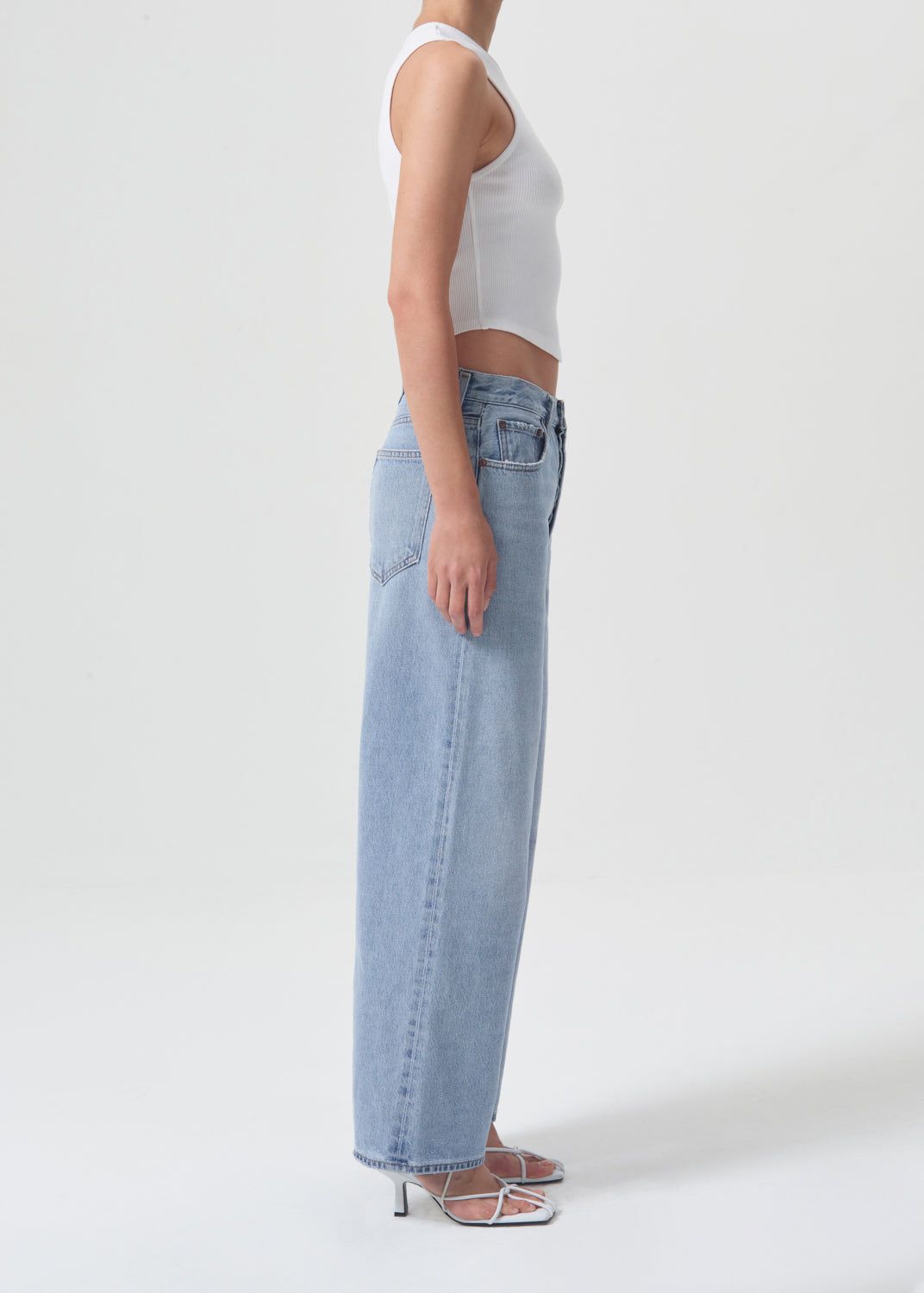 Denim Agolde Low Slung Baggy 28 Femme Void | OKXNJ-9257
