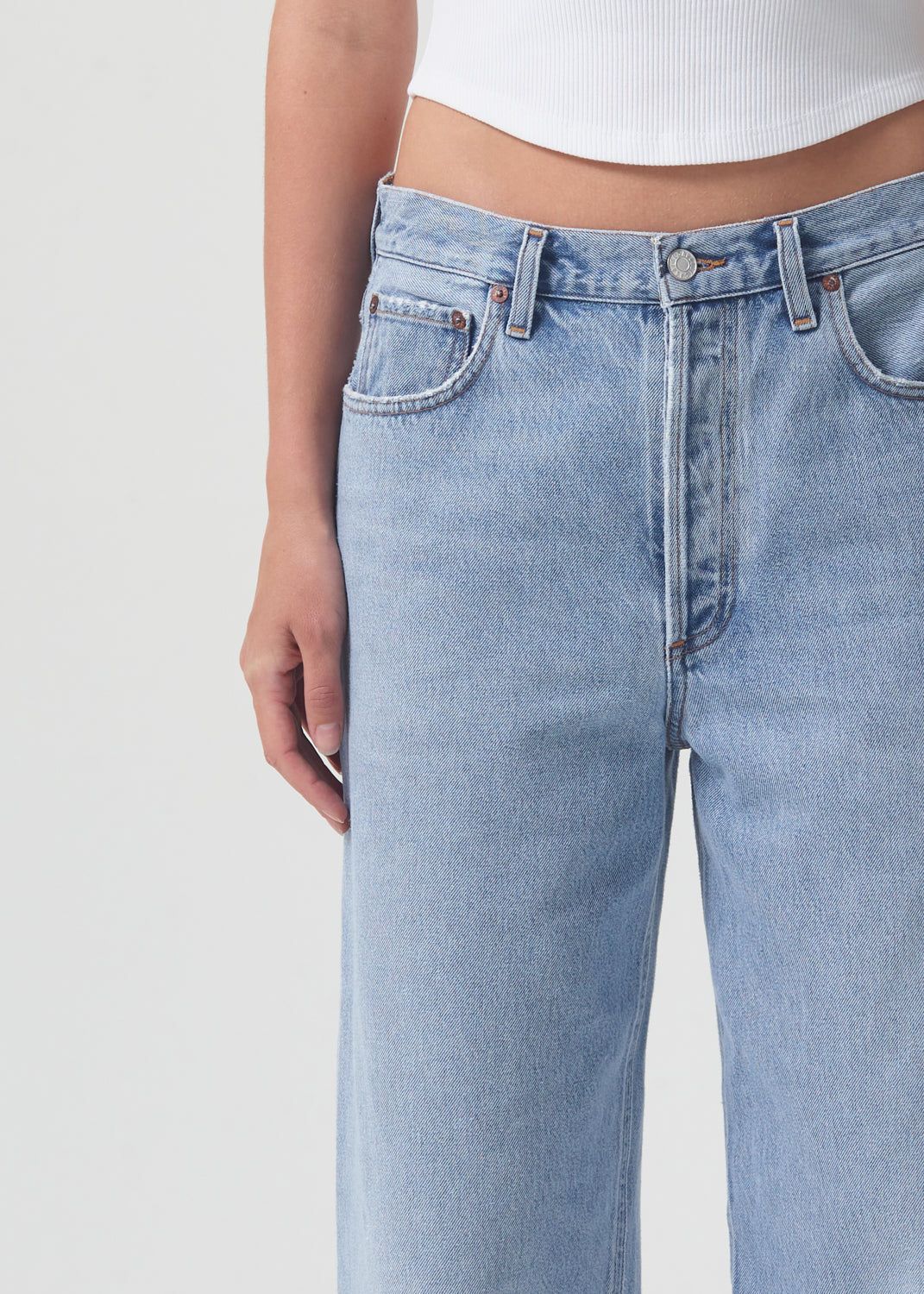 Denim Agolde Low Slung Baggy 28 Femme Void | OKXNJ-9257