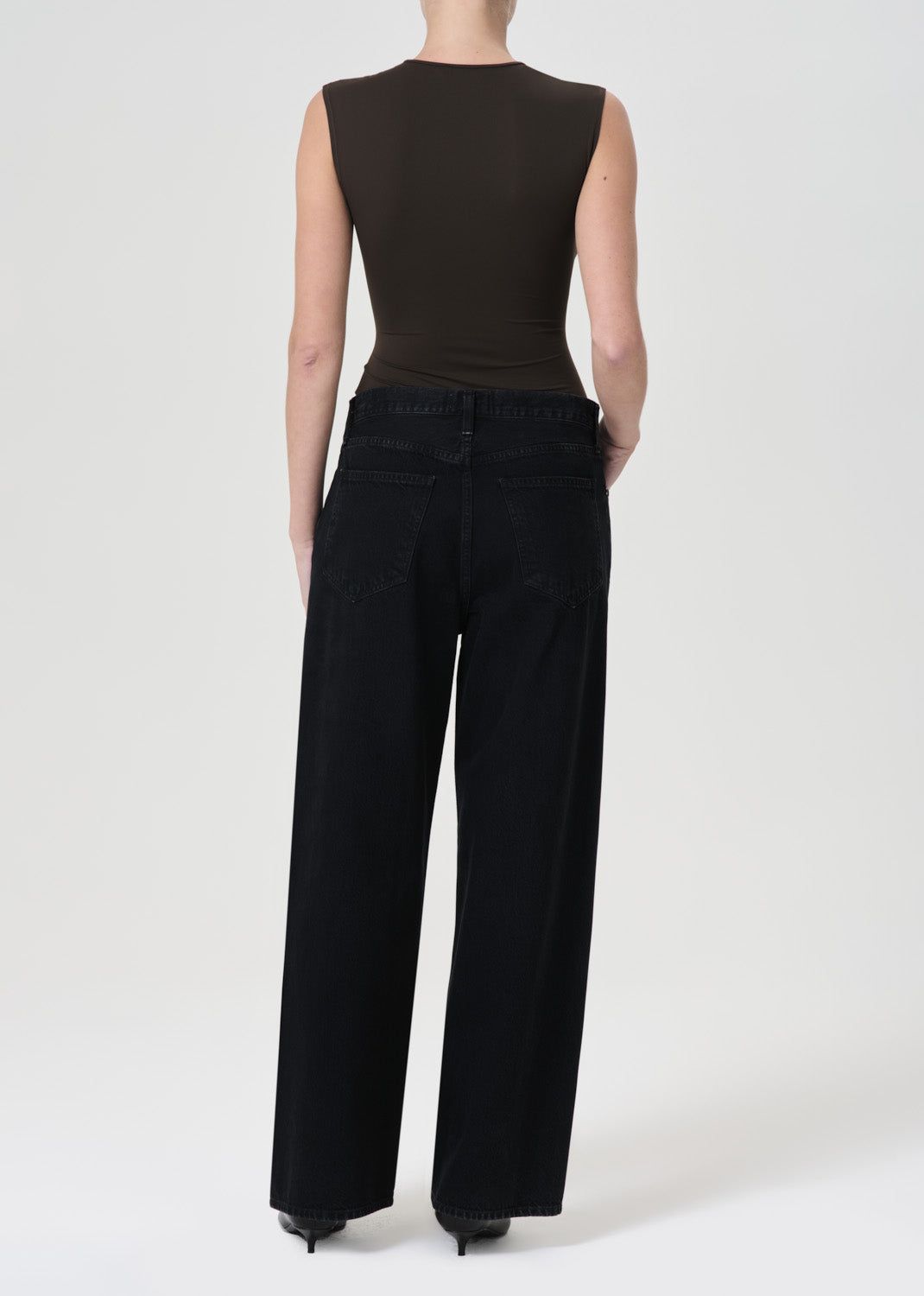 Denim Agolde Low Slung Baggy 30.5 Femme Crushed | AYZSL-1873