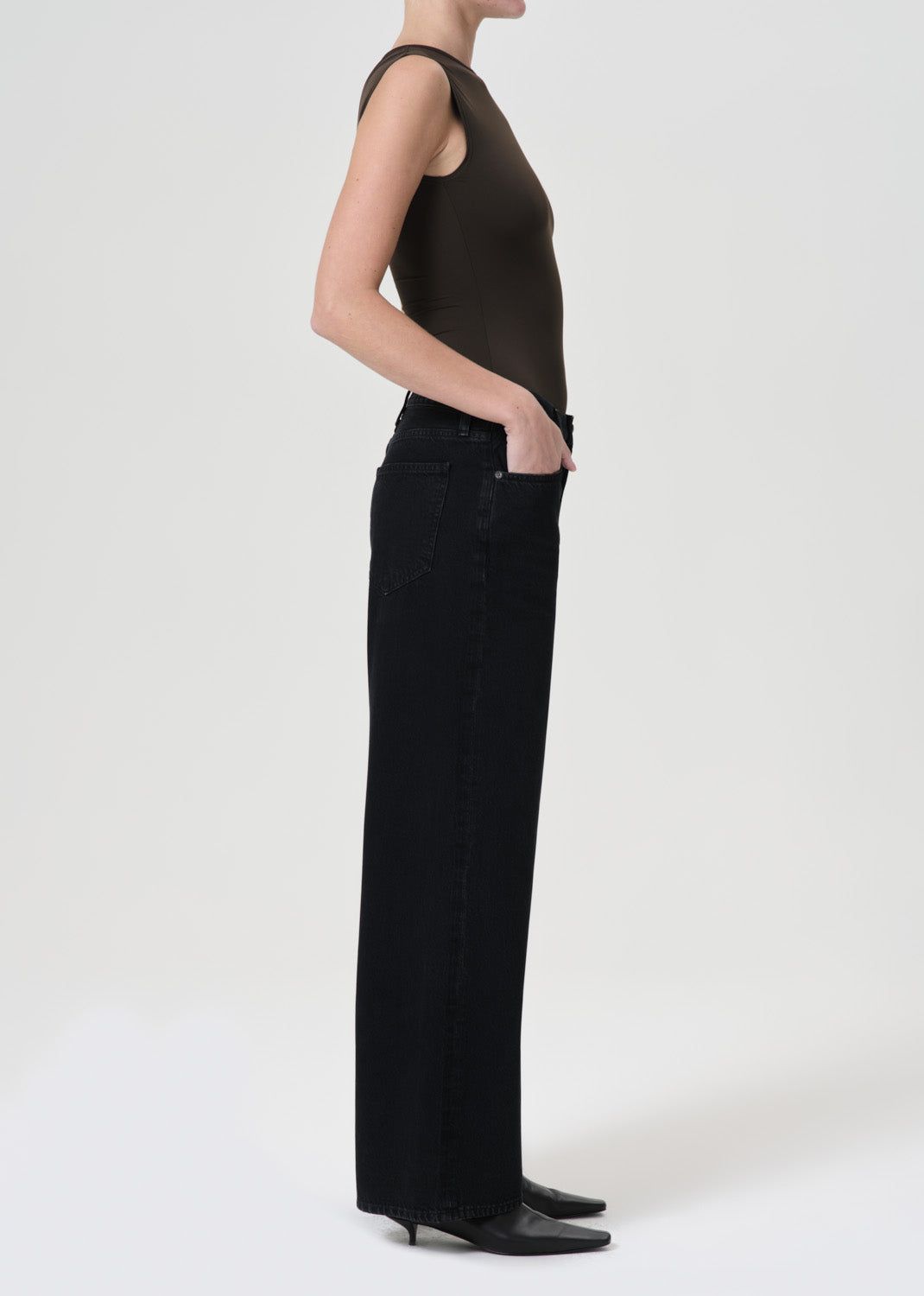 Denim Agolde Low Slung Baggy 30.5 Femme Crushed | AYZSL-1873