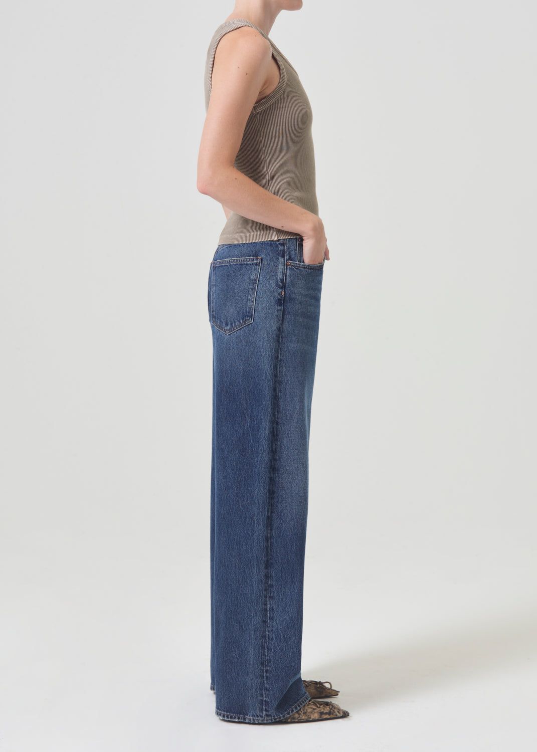 Denim Agolde Low Slung Baggy 30.5 Femme Image | NCBFS-7512