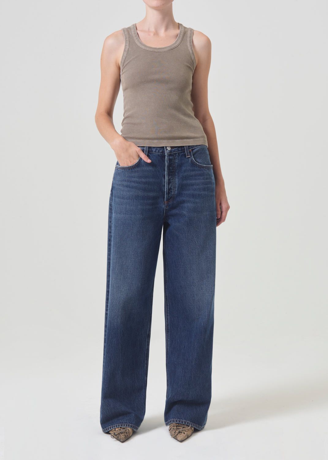 Denim Agolde Low Slung Baggy 30.5 Femme Image | NCBFS-7512