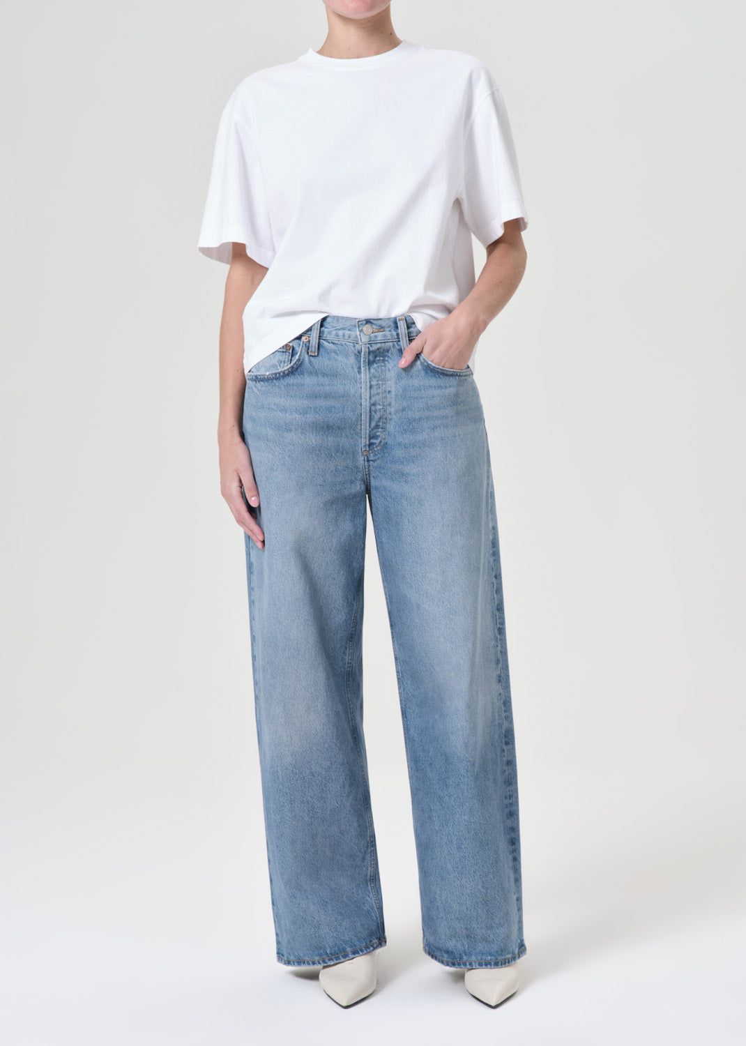 Denim Agolde Low Slung Baggy 30.5 Femme Libertine | FVQNB-0148
