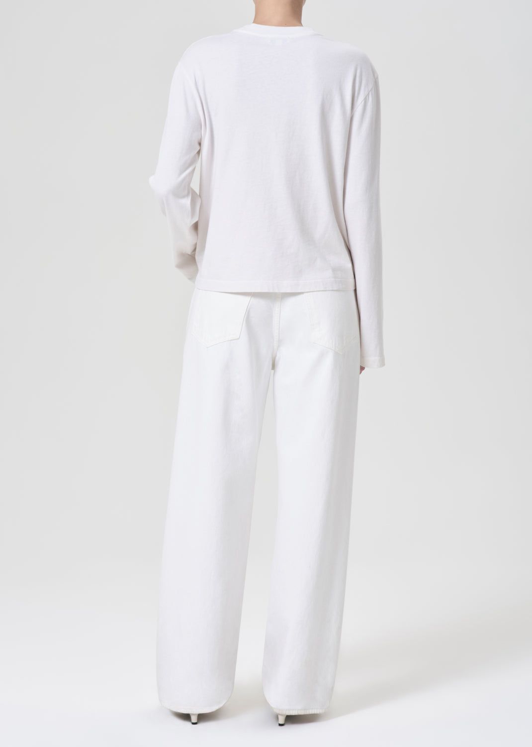 Denim Agolde Low Slung Baggy 30.5 Femme Milkshake | WUIBP-6953