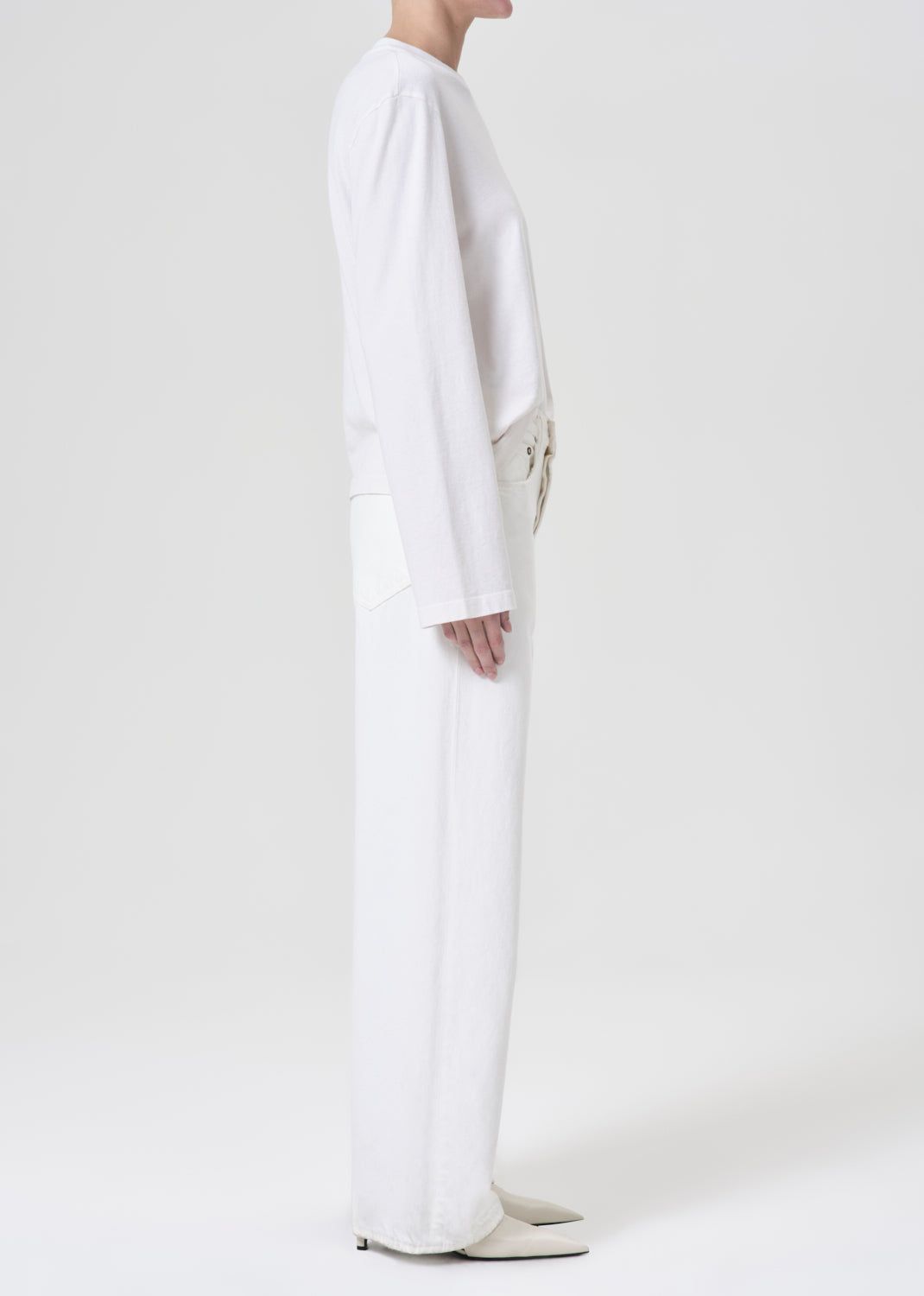 Denim Agolde Low Slung Baggy 30.5 Femme Milkshake | WUIBP-6953