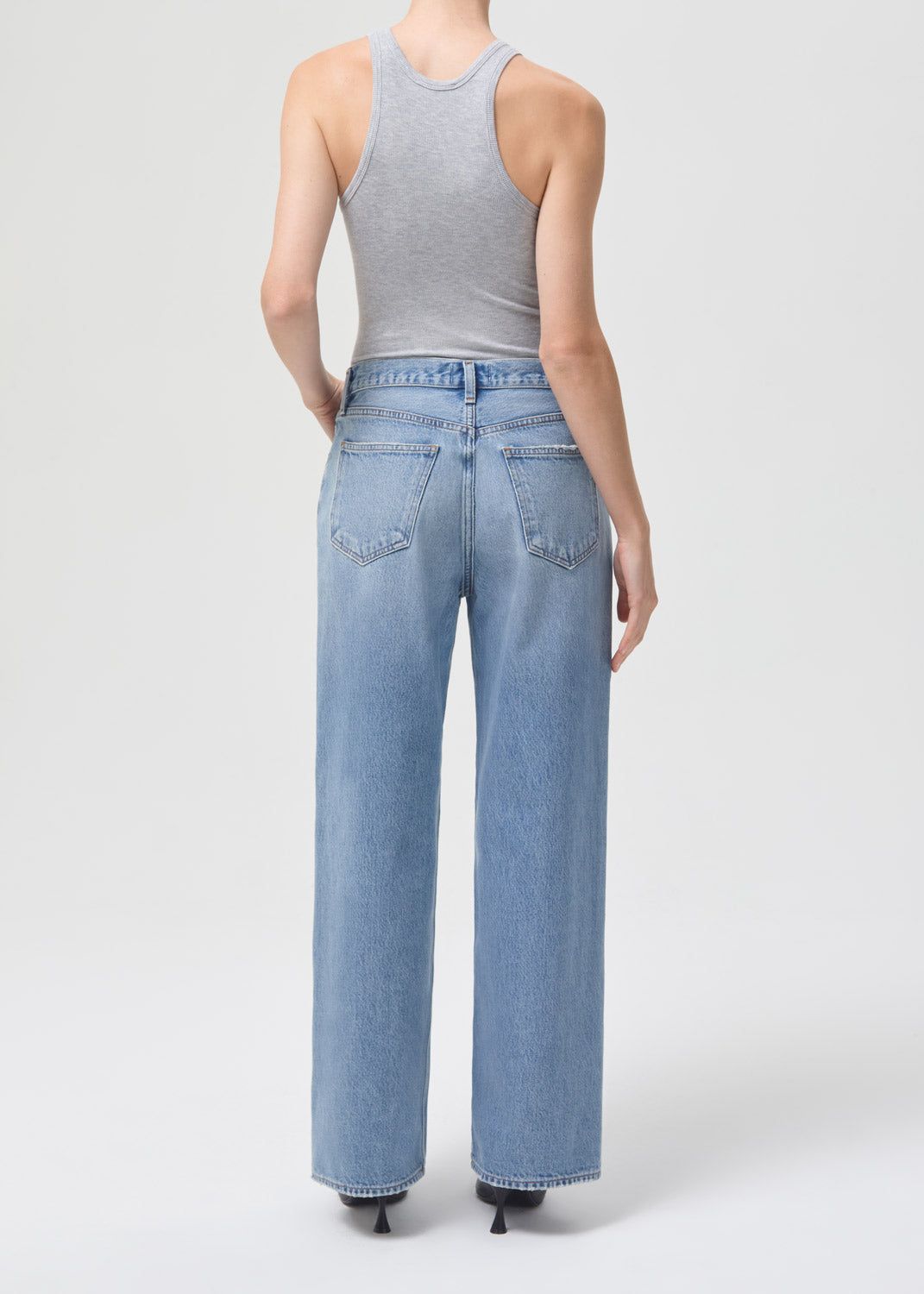Denim Agolde Low Slung Baggy 30.5 Femme Void | SQXHR-7815