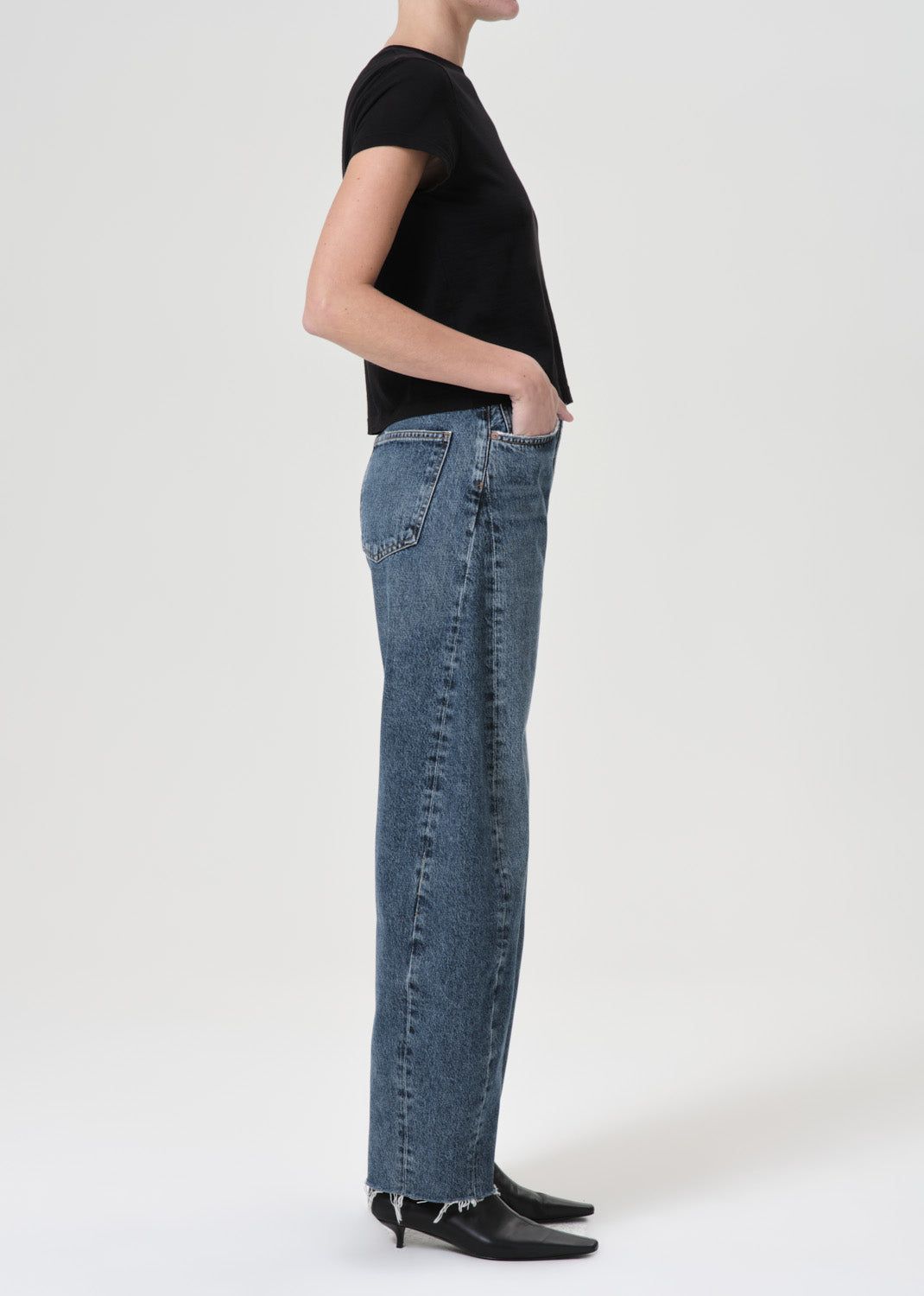 Denim Agolde Luna High Rise Pieced Taper Femme Control | AZETJ-3127