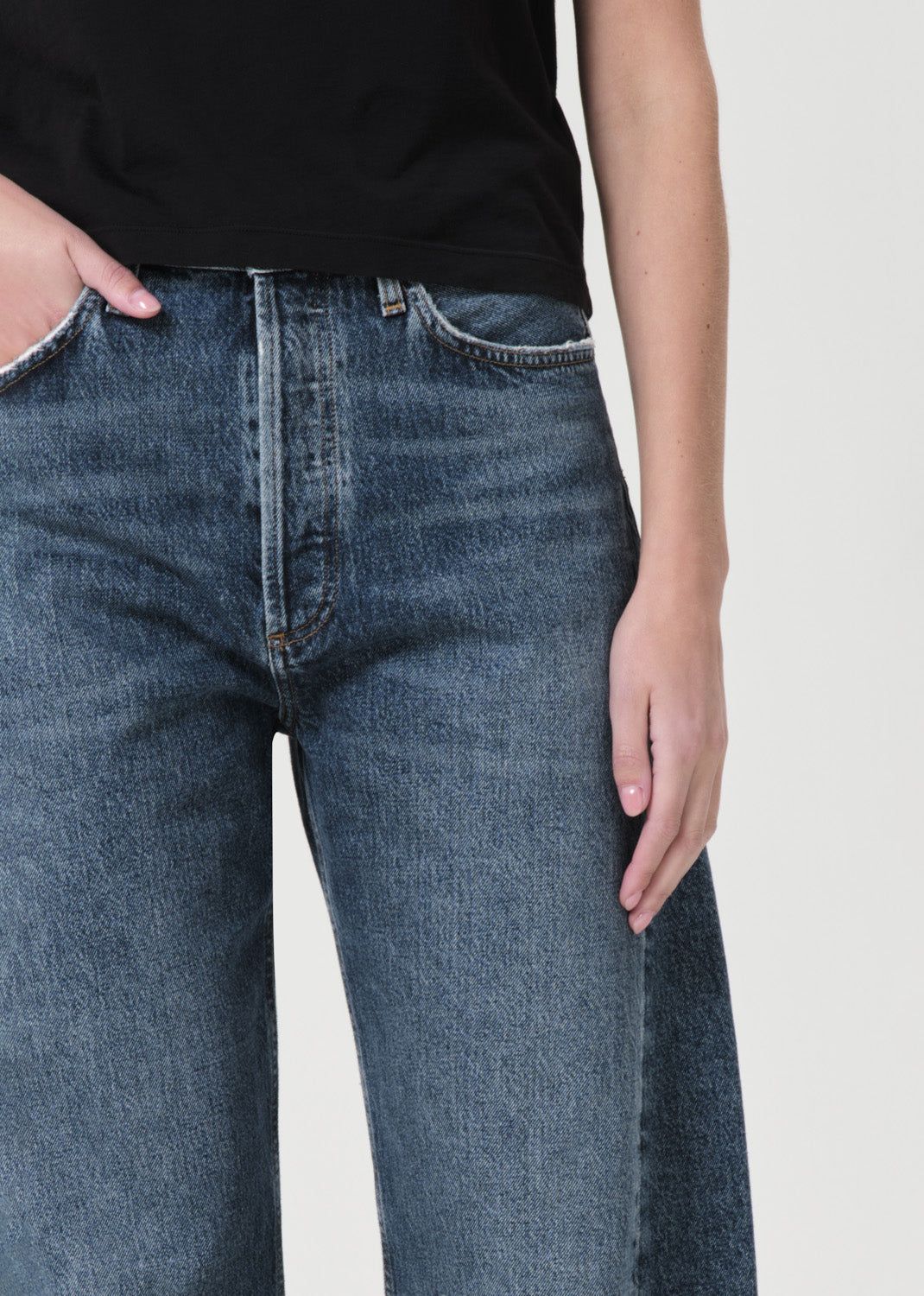 Denim Agolde Luna High Rise Pieced Taper Femme Control | AZETJ-3127