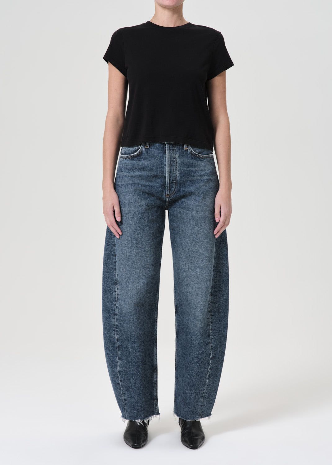 Denim Agolde Luna High Rise Pieced Taper Femme Control | AZETJ-3127
