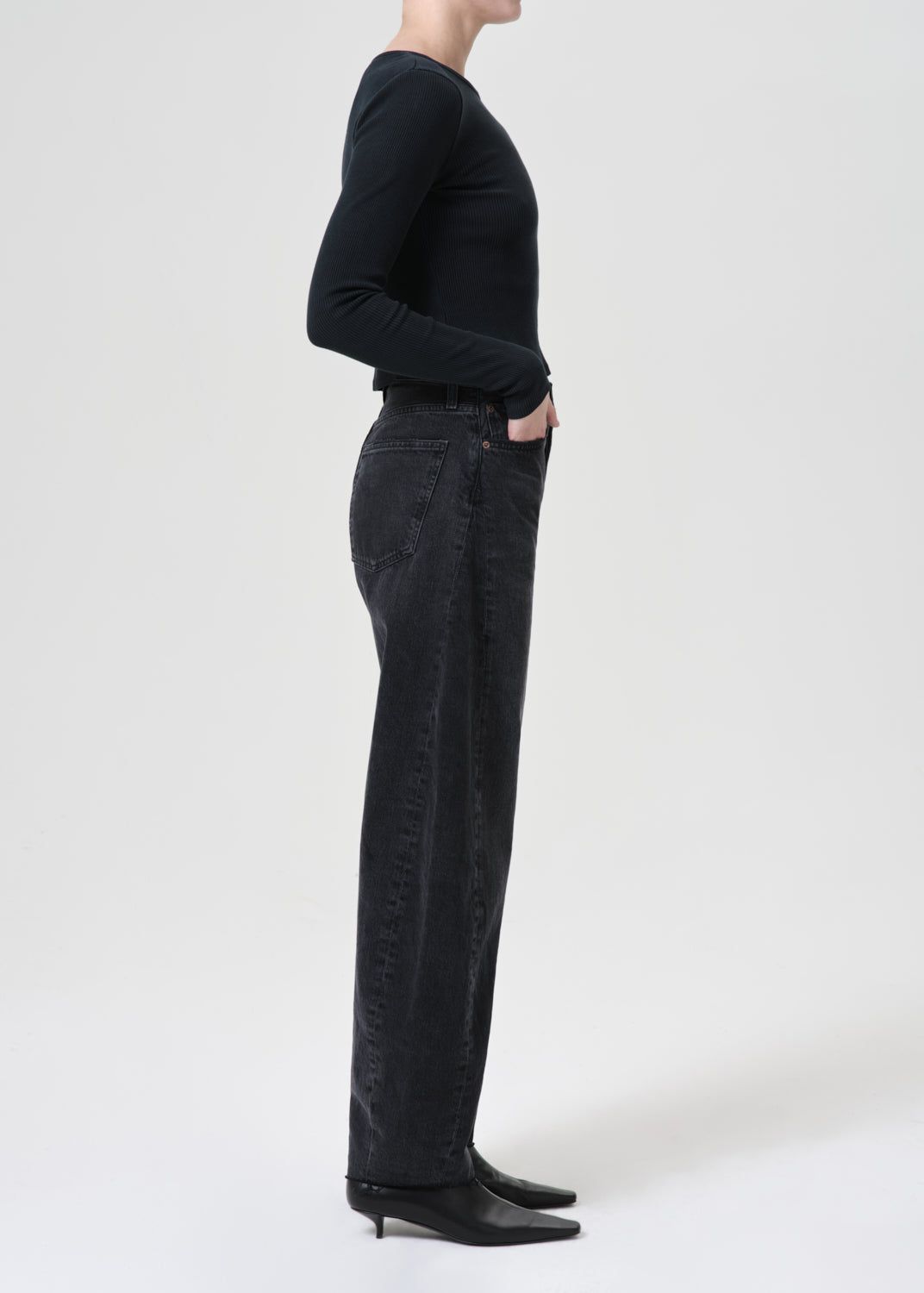 Denim Agolde Luna High Rise Pieced Taper Femme Posses | YOEGK-5863