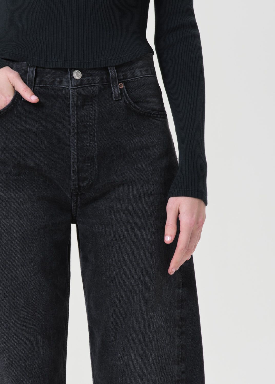 Denim Agolde Luna High Rise Pieced Taper Femme Posses | YOEGK-5863