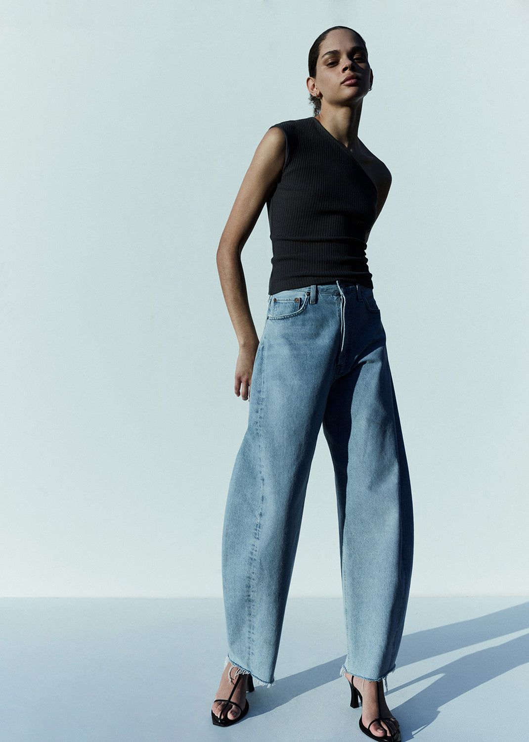 Denim Agolde Luna High Rise Pieced Taper Femme Void | ENWHD-2714