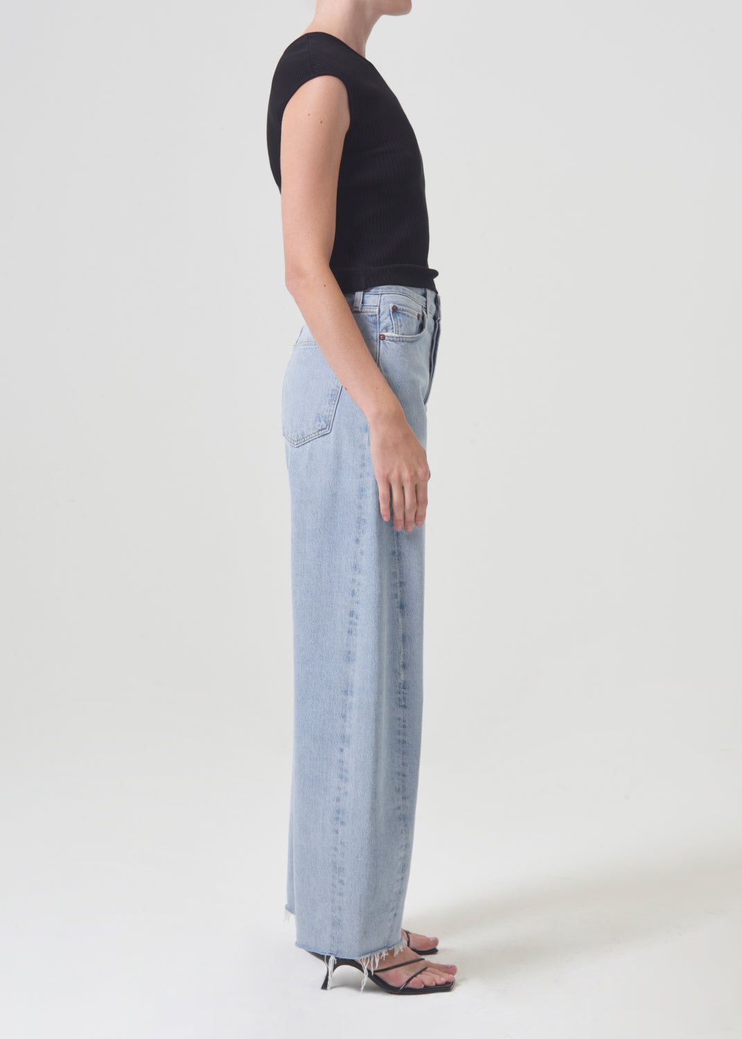 Denim Agolde Luna High Rise Pieced Taper Femme Void | ENWHD-2714