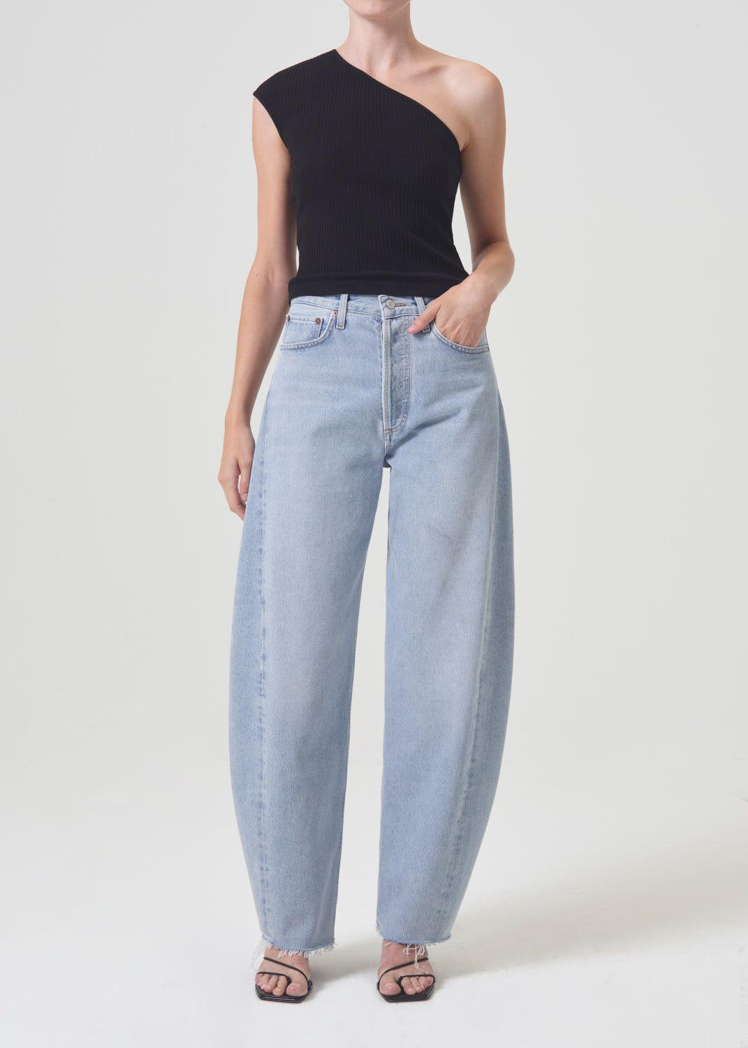 Denim Agolde Luna High Rise Pieced Taper Femme Void | ENWHD-2714