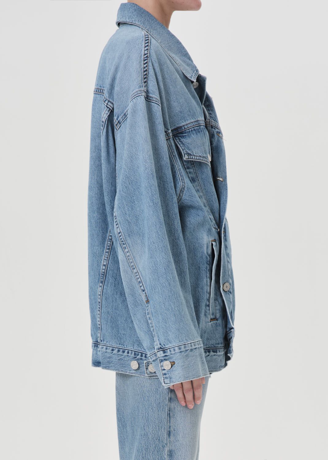 Denim Agolde Reworked Wayne Jacket Femme Clarity | XWZVF-4769