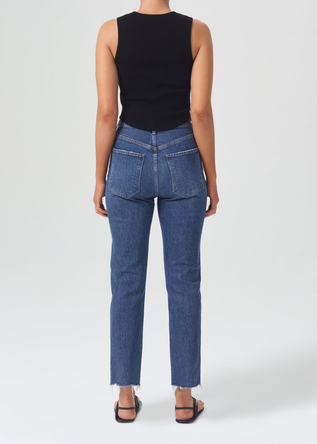 Denim Agolde Riley High Rise Straight Crop Stretch Femme Escape | WTGRS-5924