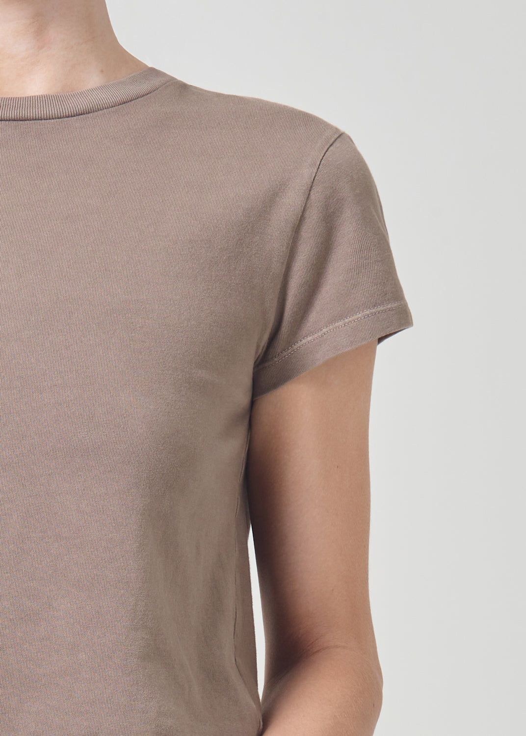 Hauts Agolde Adine Shrunken Tee Femme Kiln | OZTGA-7254
