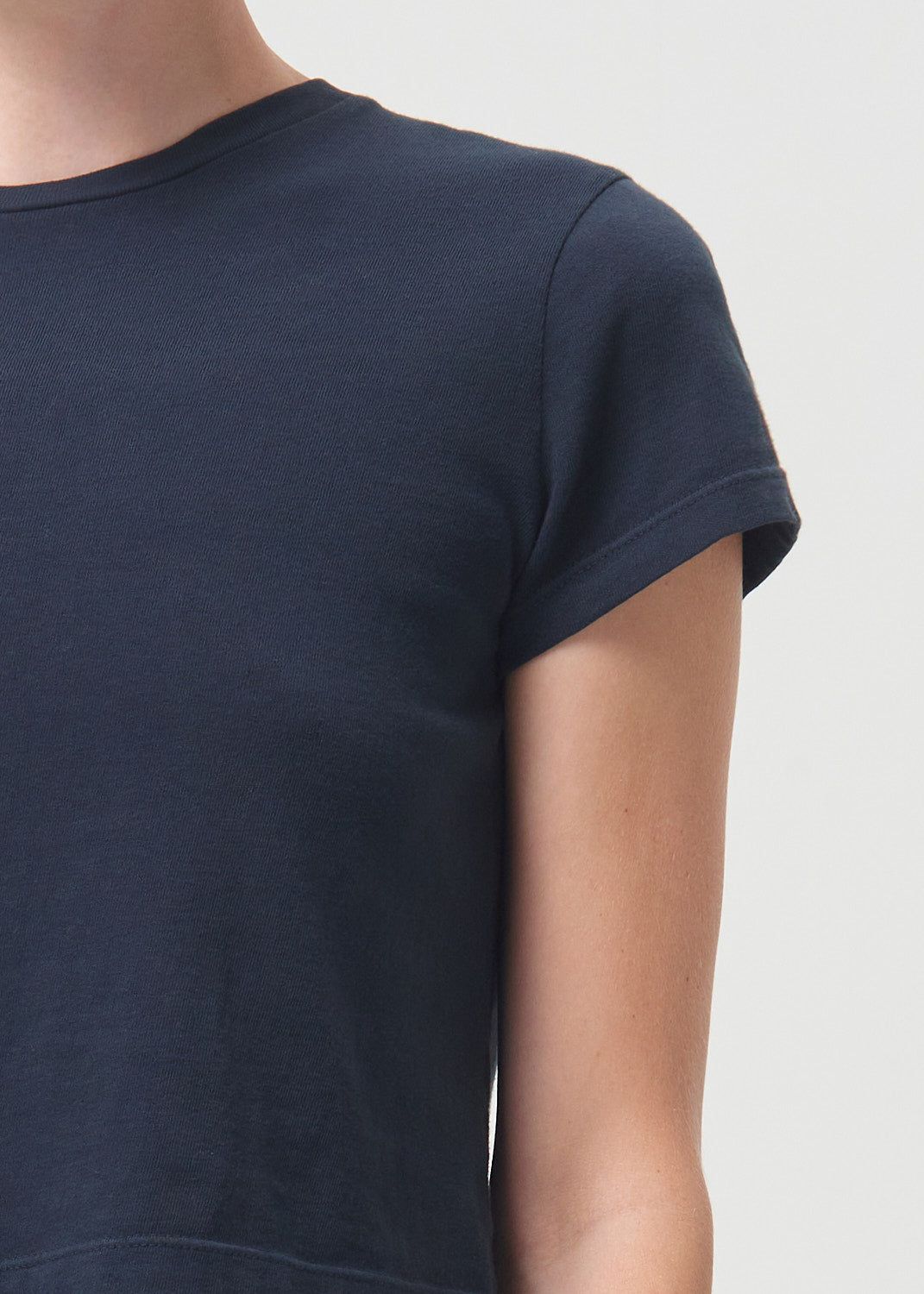 Hauts Agolde Adine Shrunken Tee Femme Nocturne | KEXMY-7861
