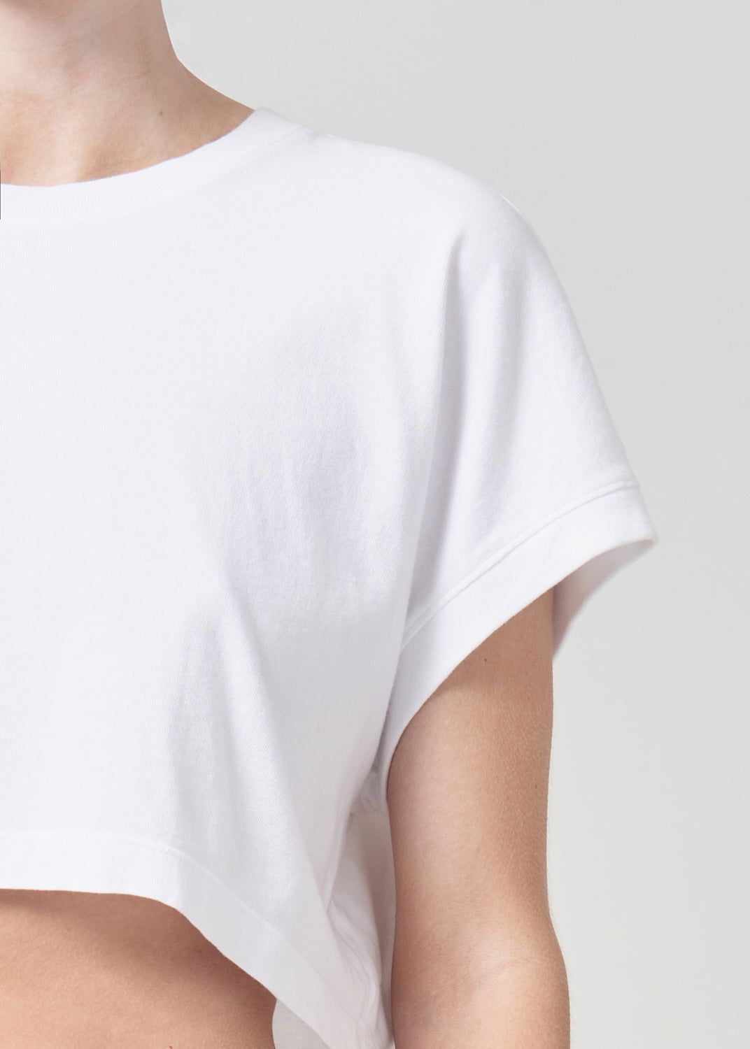 Hauts Agolde Aiden Tee Femme Blanche | IPCFZ-7628