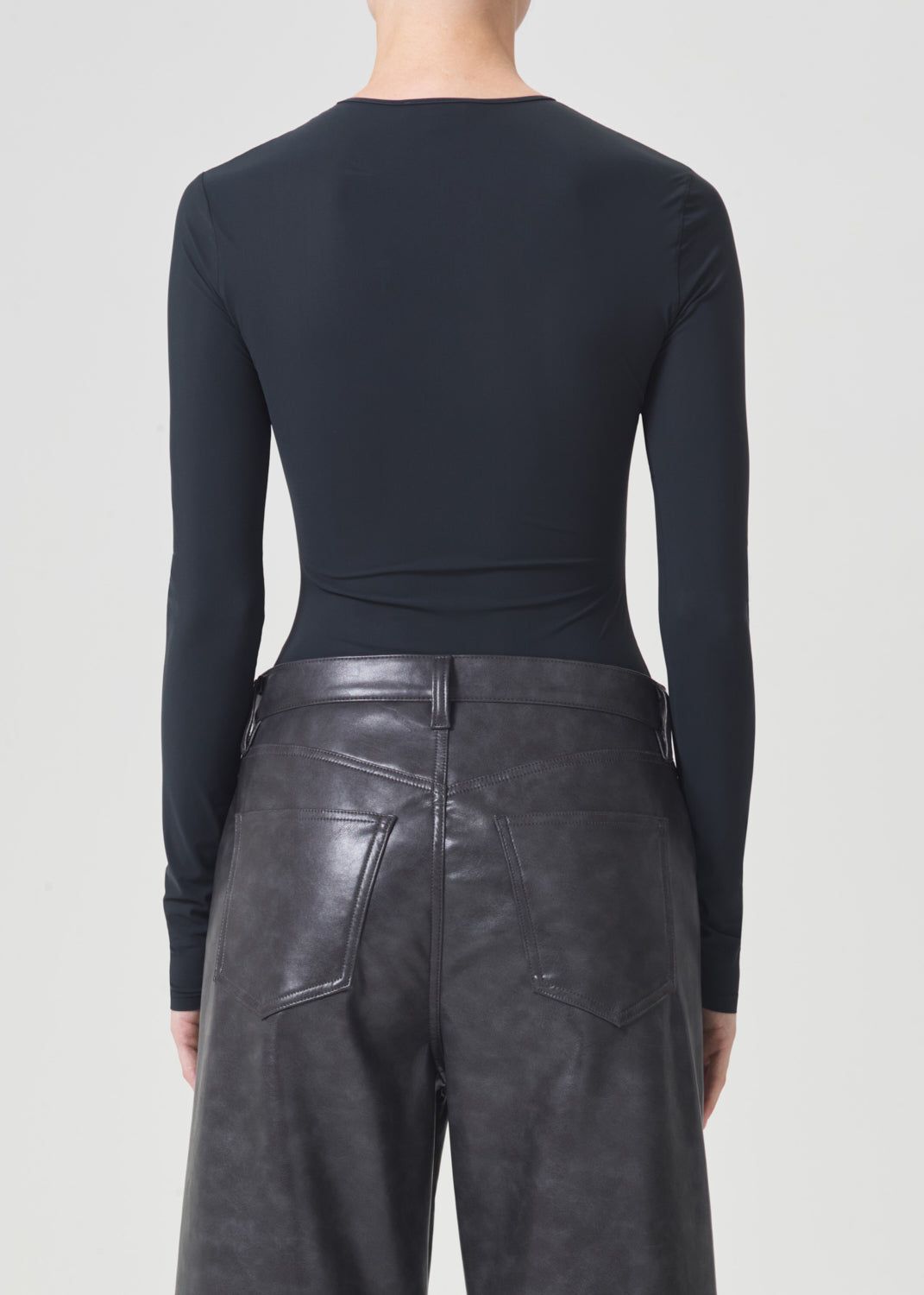 Hauts Agolde Aura Long Sleeve Bodysuit Femme Grise | AVNBP-6074