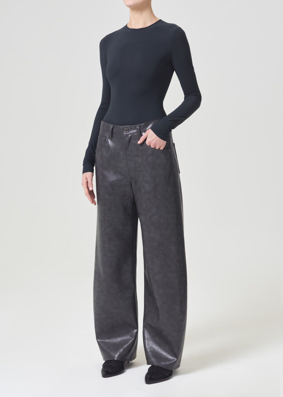 Hauts Agolde Aura Long Sleeve Bodysuit Femme Potion | ADYUF-7592