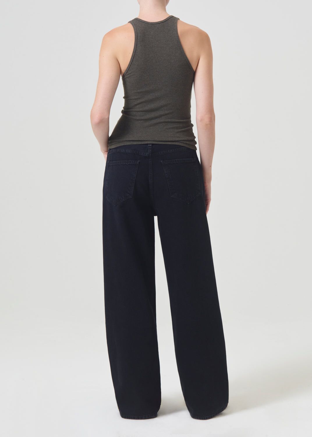 Hauts Agolde Bianca Tank Femme Crocodile | YJALU-1064