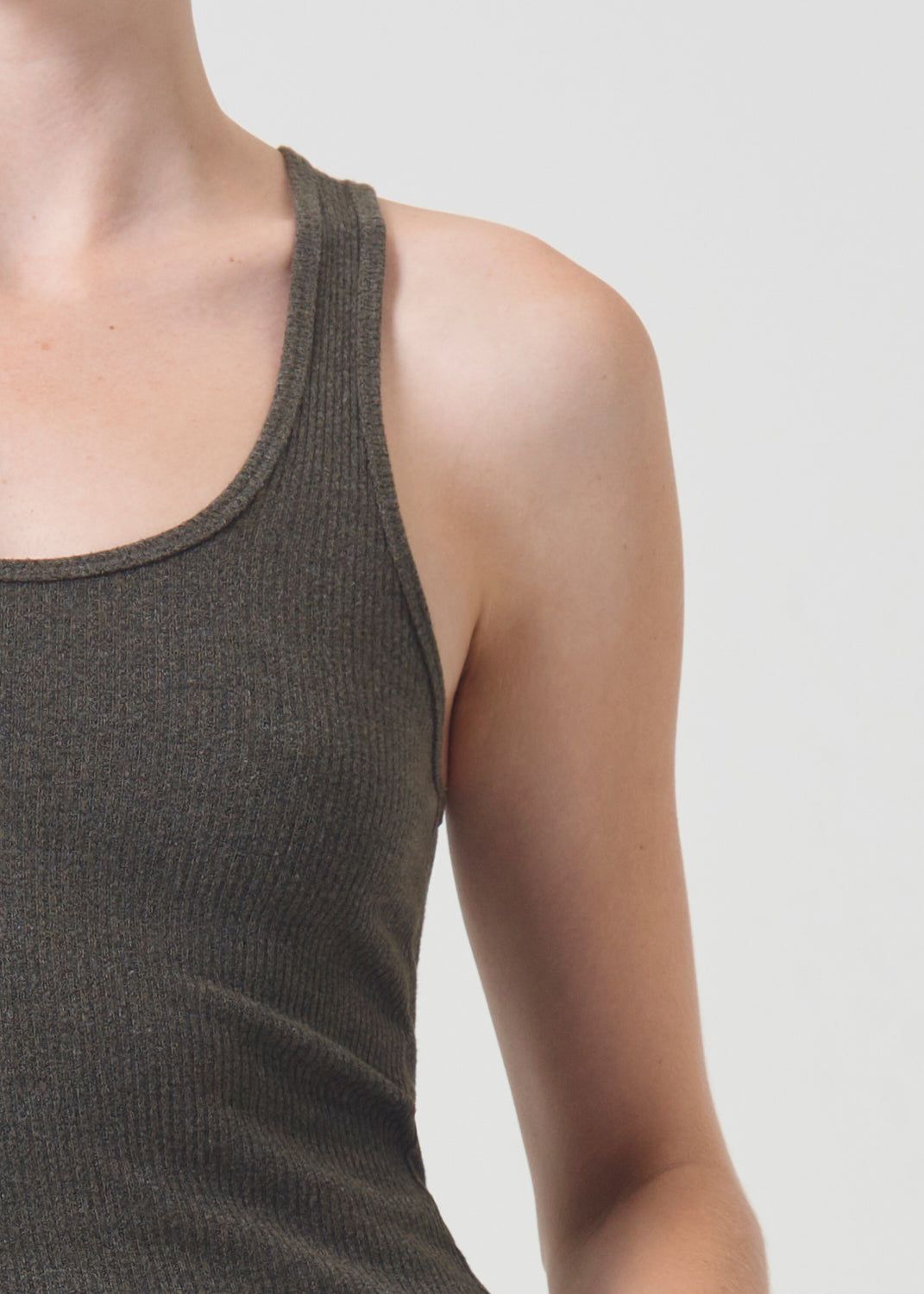 Hauts Agolde Bianca Tank Femme Crocodile | YJALU-1064