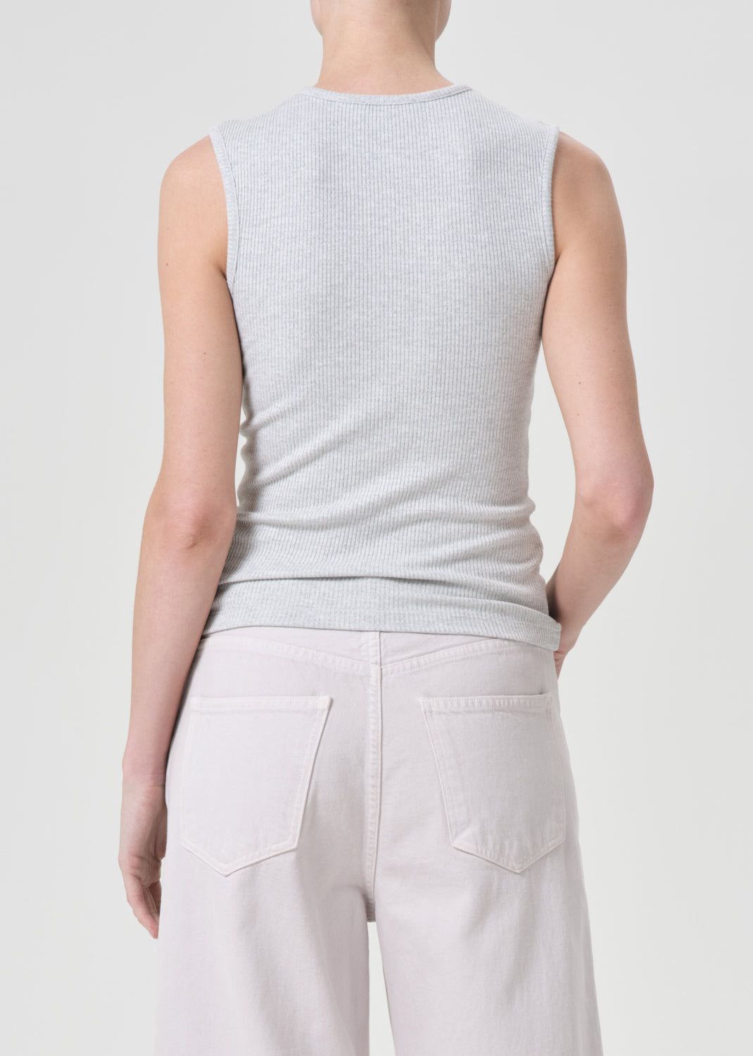 Hauts Agolde Binx Tank Femme Grise | AYKOT-3046