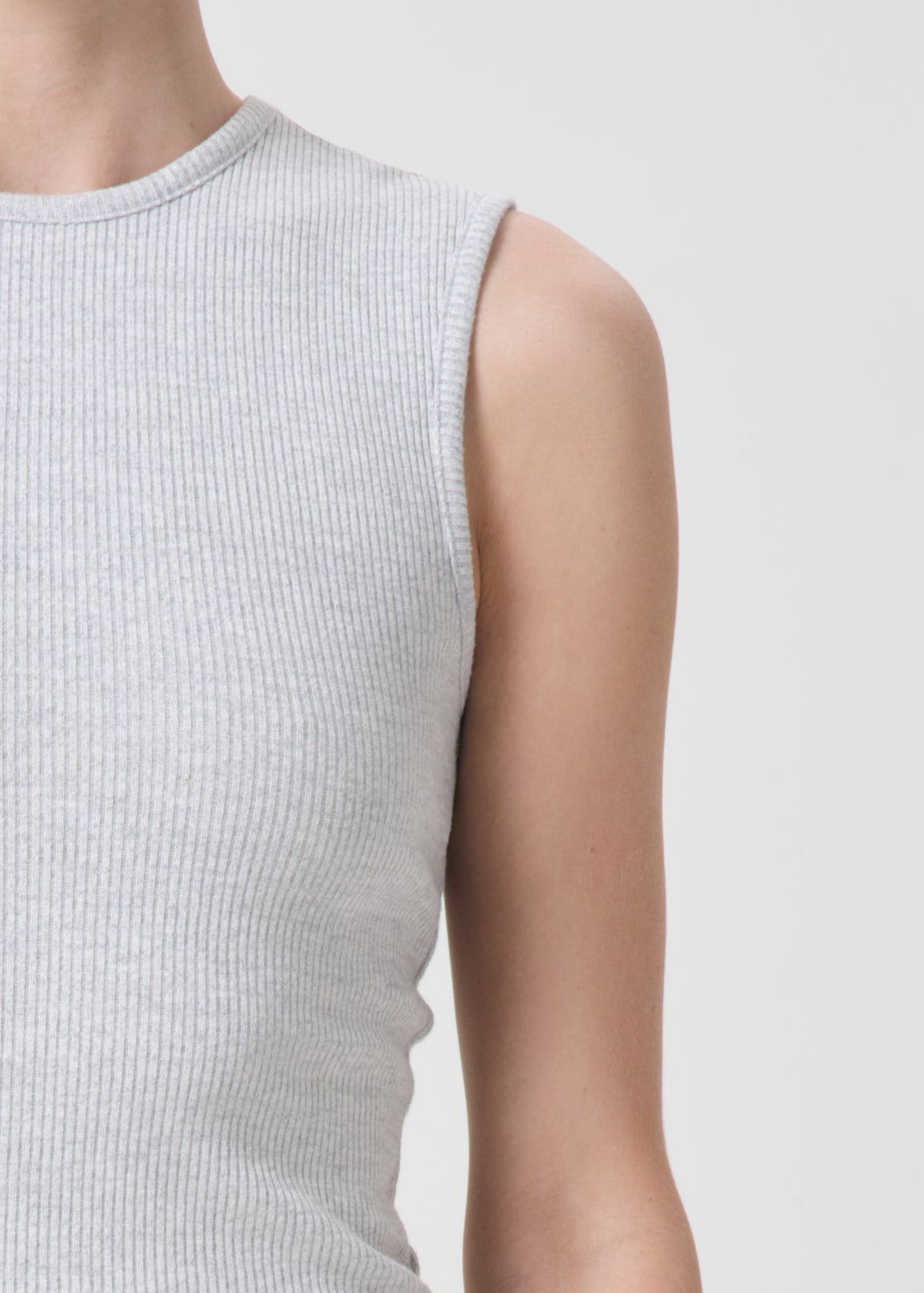 Hauts Agolde Binx Tank Femme Grise | AYKOT-3046