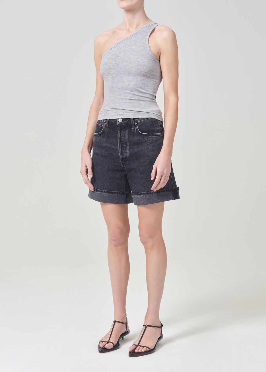 Hauts Agolde Brita Tank Femme Grise | PRWQJ-0641