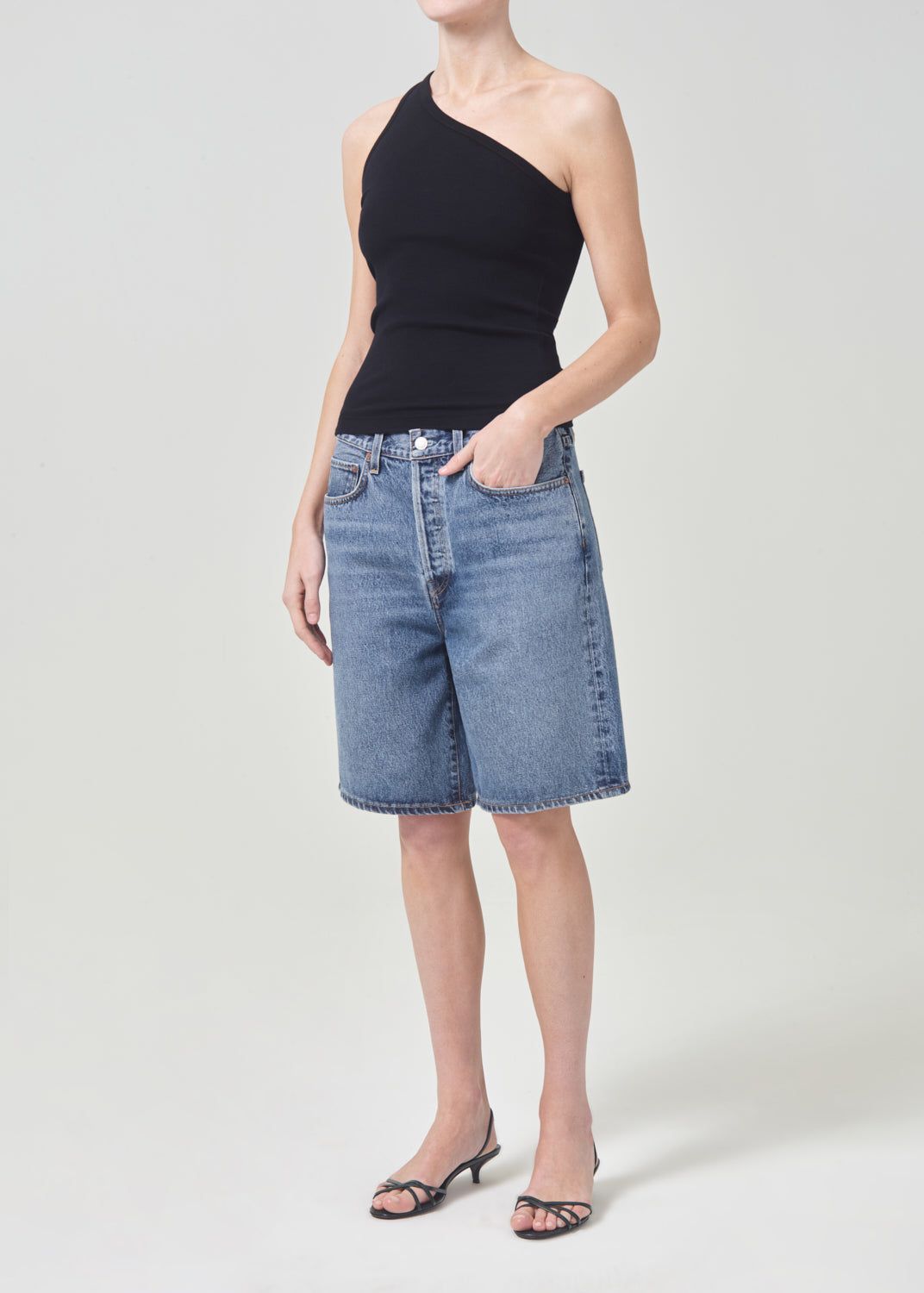 Hauts Agolde Brita Tank Femme Noir | UFMOP-3802