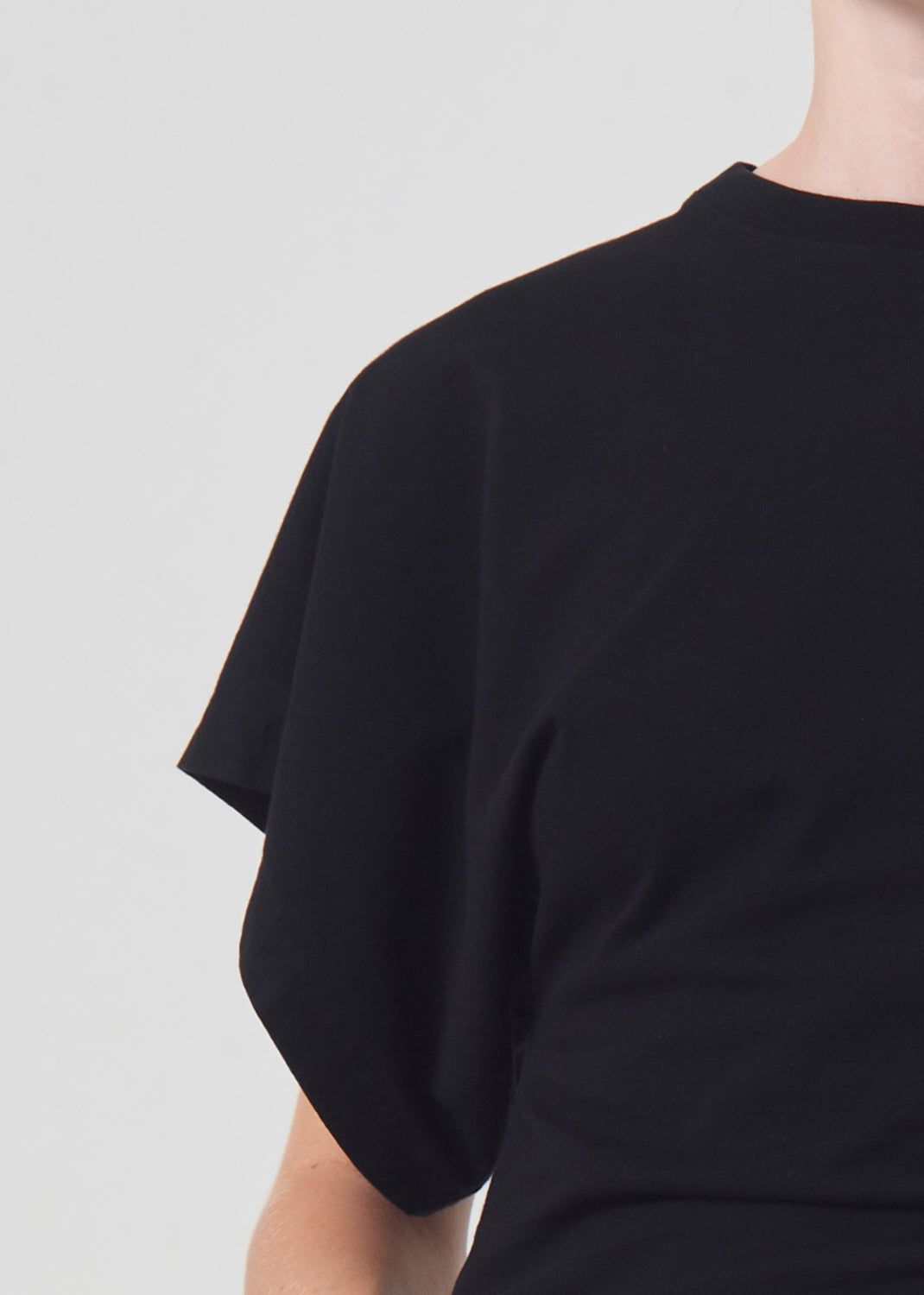 Hauts Agolde Britt Tee Femme Noir | YRJCN-9852