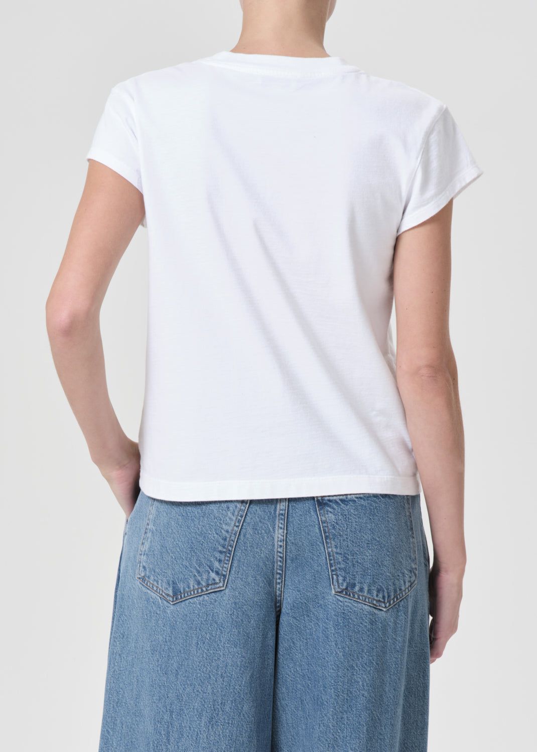 Hauts Agolde Bryce Tee Femme Blanche | PBLSQ-9583