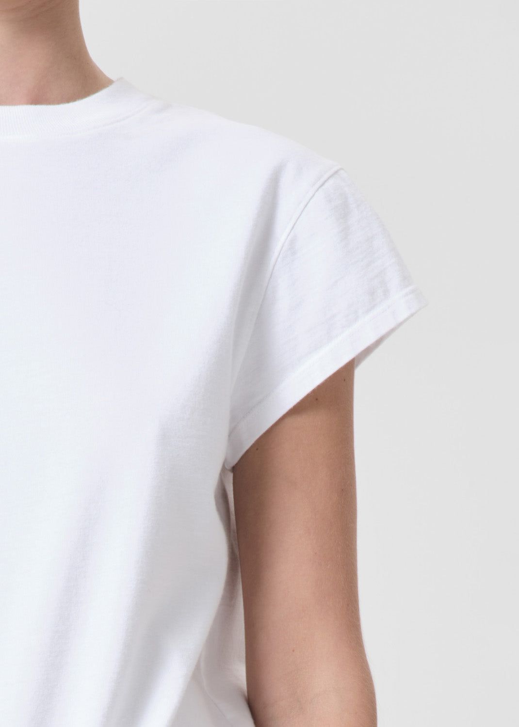 Hauts Agolde Bryce Tee Femme Blanche | PBLSQ-9583